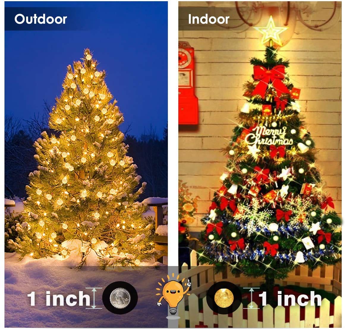 50 LED Solar String Lights - 31ft Waterproof Outdoor Fairy Lights with 8 Modes & Crystal Balls | Solar Powered Decorative Lighting for Garden, Yard, Party, Wedding, Christmas (Warm White) | Perfect for Patio, Backyard, Pergola & Holiday Decorations