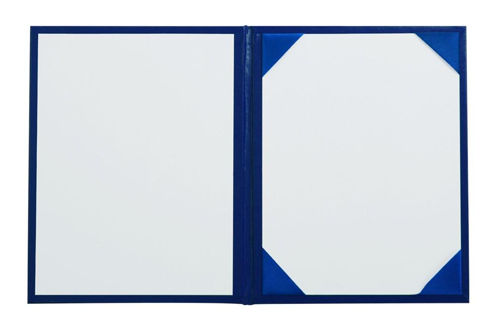 Royal Blue Diploma Cover for High School Graduation - Premium Leather Diploma Holder for Graduation Ceremony, College, University & Academic Awards - Perfect Gift for Graduates