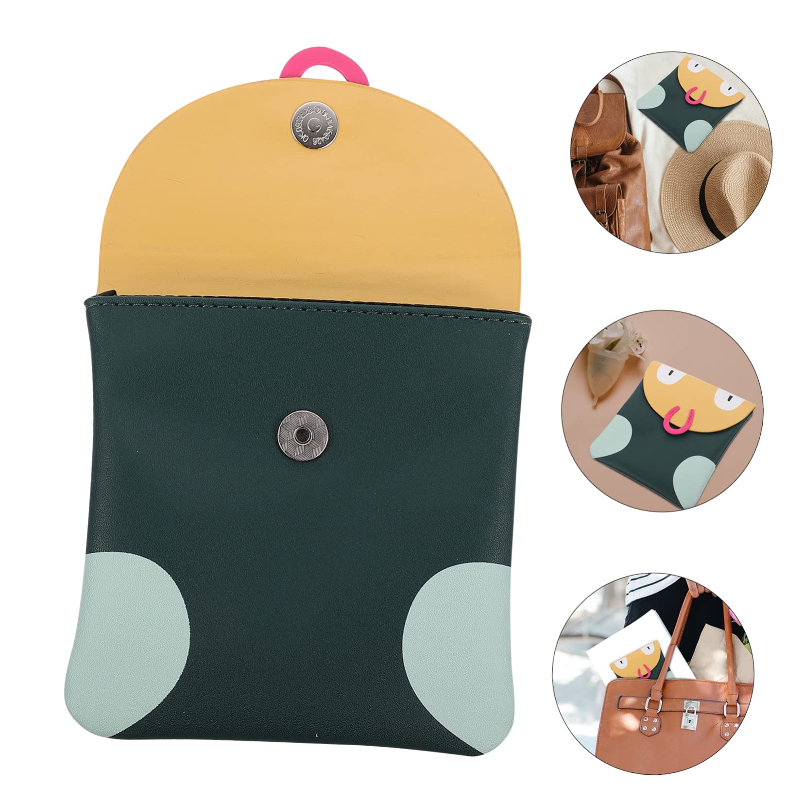 Minkissy 8 Pack Sanitary Pad Storage Bags - Waterproof Menstrual Pouch for Travel & Outdoor - Organize & Protect Pads, Tampons & Feminine Hygiene Products - Perfect for Gym, Work, School & Camping Trips