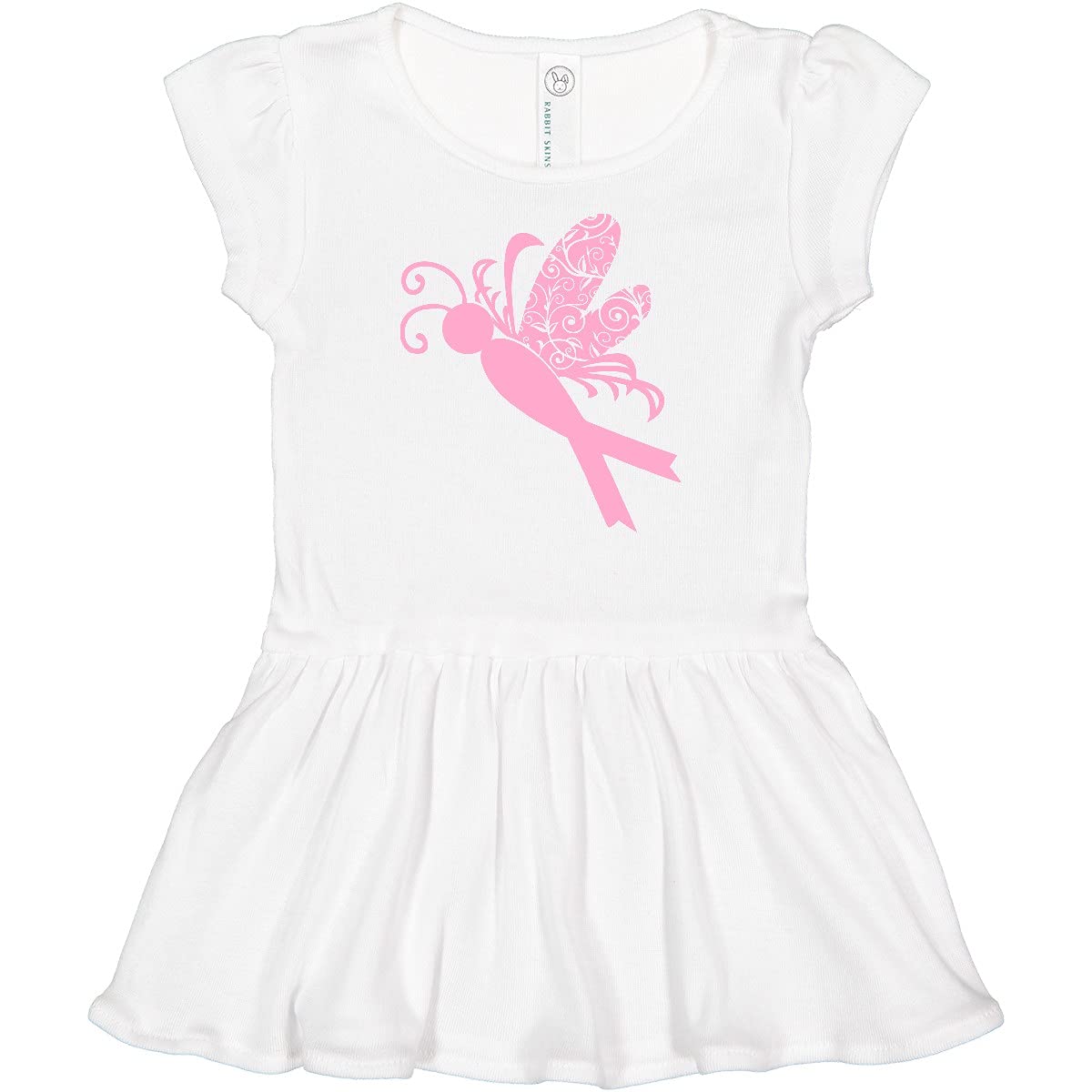 Inktastic Breast Cancer Awareness Butterfly Infant Dress - Cute Baby Girl Outfit for Support & Awareness Events, Fundraisers, and Everyday Wear