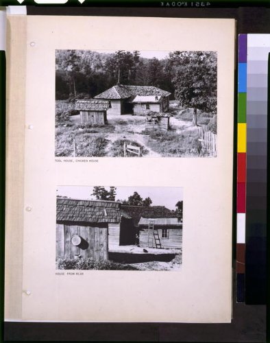 Vintage 1935 Moundville Alabama Farm Photo - Tool House, Chicken House & Outbuildings | Historical Farmhouse Decor, Southern Agriculture Memorabilia