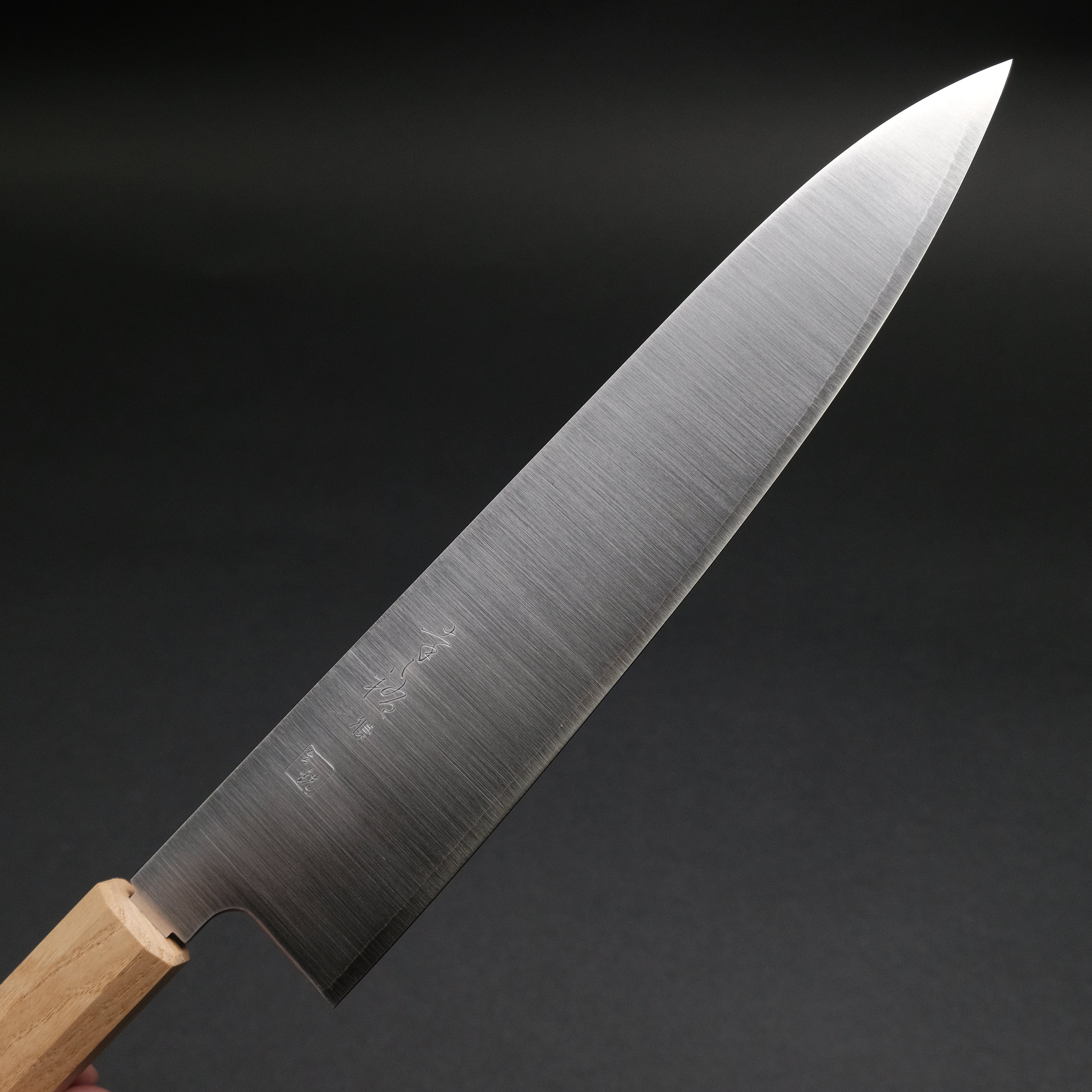 Premium Konosuke GS+ Gyuto 240mm Japanese Chef Knife with Khii Chestnut Handle - Perfect for Sushi, Meat Slicing & Professional Kitchen Use