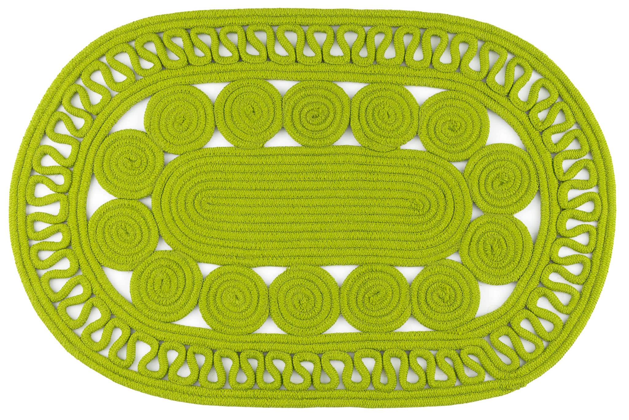 Audrey Handwoven Indoor/Outdoor Oval Rug - Natural Fiber Boho Chic Home Decor for Living Room, Bedroom, Patio & Garden | Sprout Collection