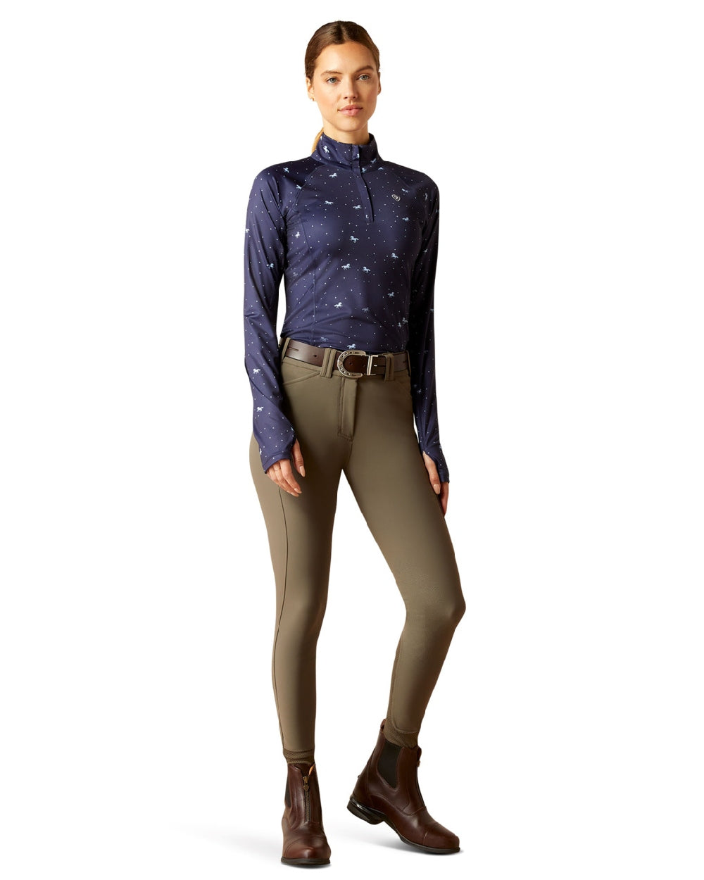 Ariat Women's Lowell 2.0 1/4 Zip Long Sleeve Base Layer Shirt - Thermal Underwear for Hiking, Skiing & Outdoor Activities