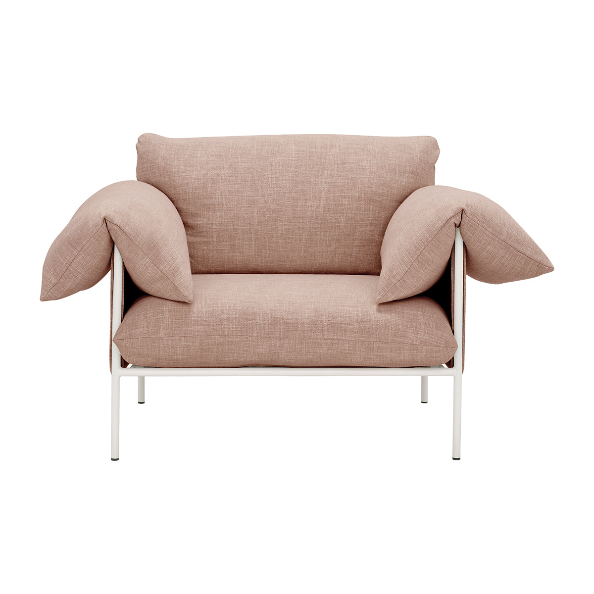 Byron Alva Armchair - Modern Accent Chair for Living Room, Bedroom & Office - Comfortable Upholstered Lounge Chair with Wooden Legs