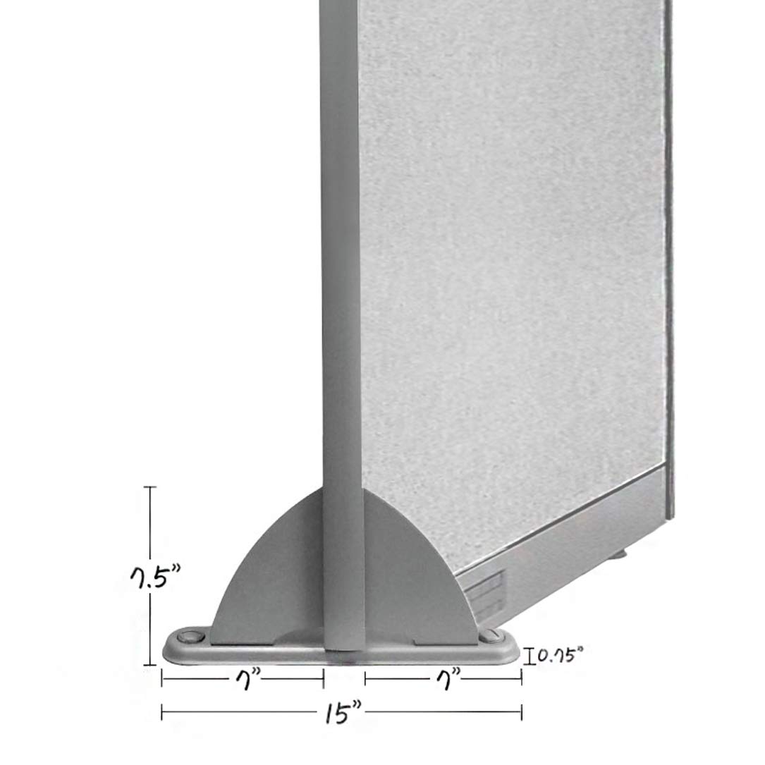 GOF Partition Safety Leg - Office Full Panel Fabric Room Privacy Divider Accessories for Cubicles & Workstations | Enhance Privacy in Open Office Spaces