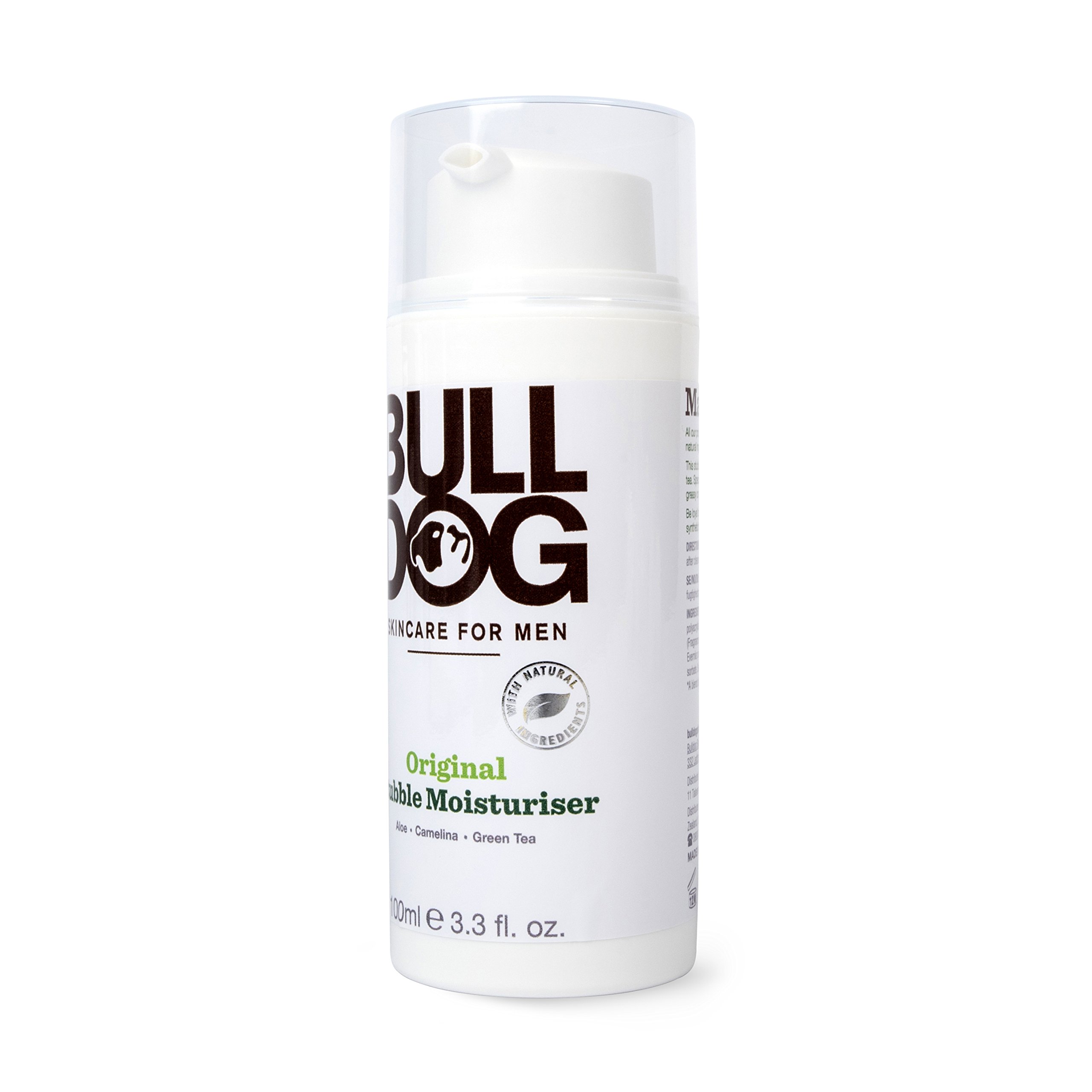 Bulldog Skincare Original Stubble Moisturizer for Men - 100ml Hydrating Beard Balm | Soothes & Softens Facial Hair | Perfect for Daily Grooming & Post-Shave Care