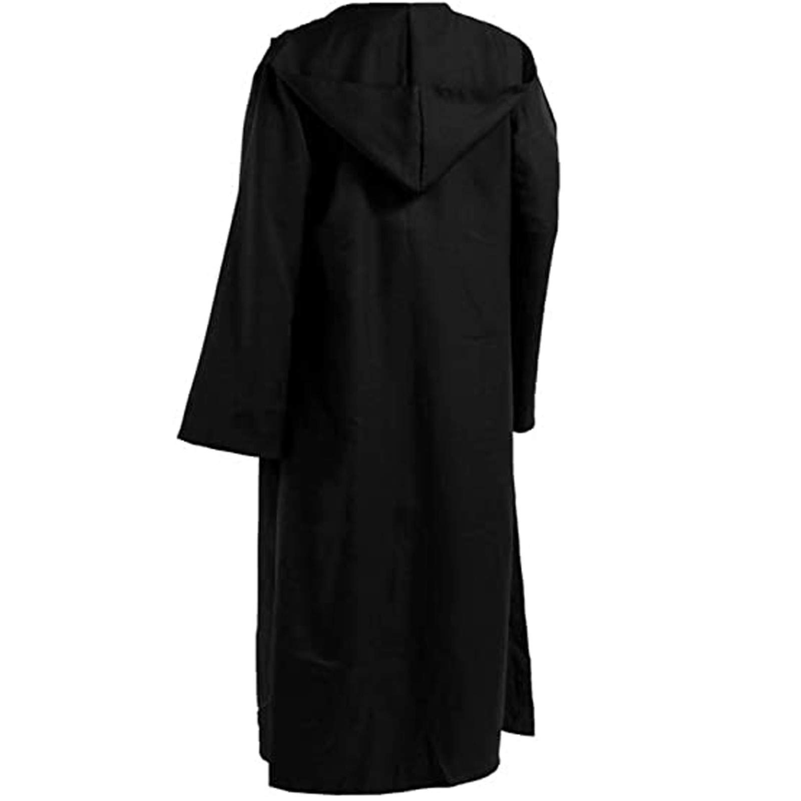 BZGTZT Women's Hooded Jedi Robe - Medieval Knight Costume & Gothic Cloak for Halloween Cosplay, Masquerade Party & Renaissance Faire Outfits | Fantasy Dress Up & Themed Events