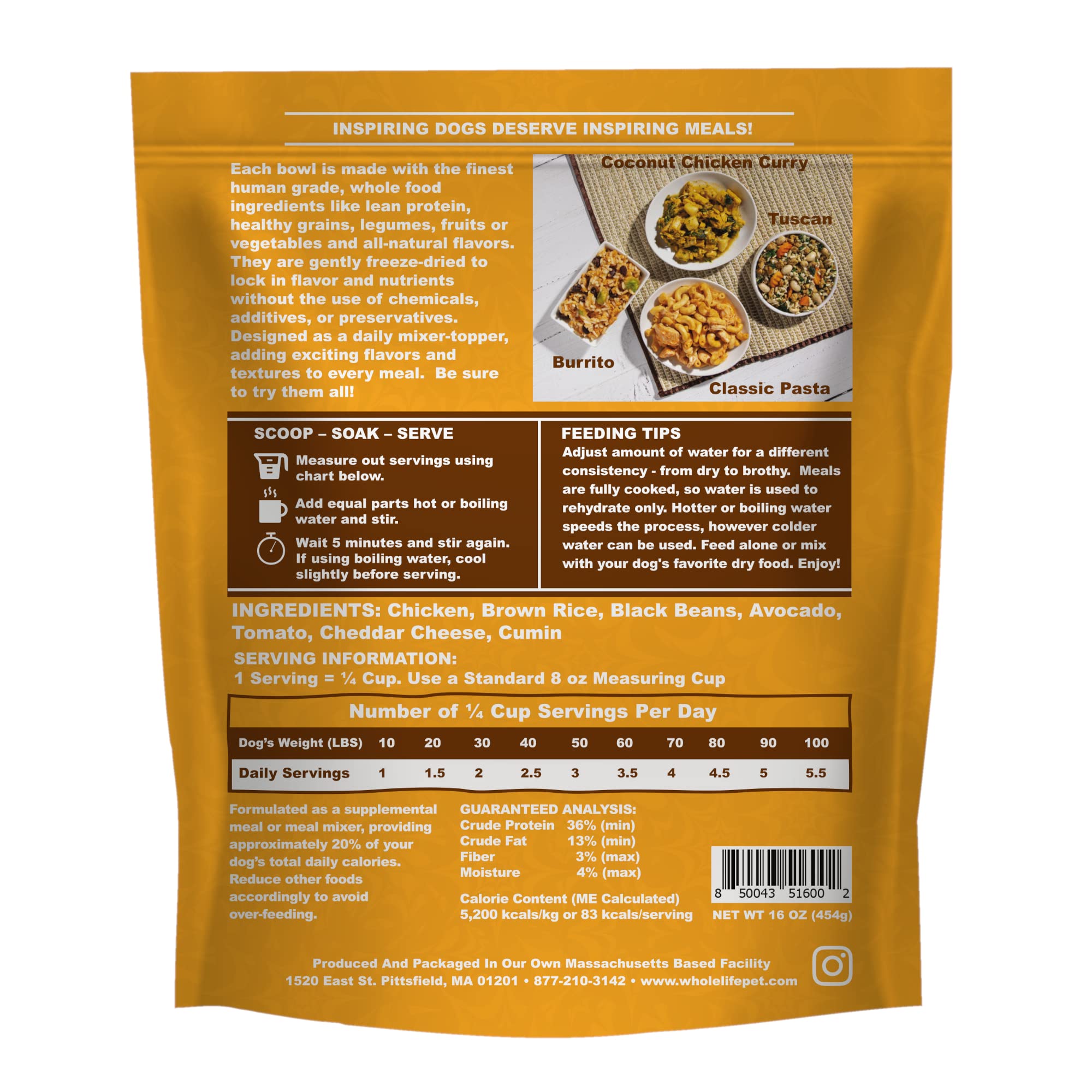 Whole Life Pet Bistro Bowl for Dogs - Human-Grade Meal Mixer & Food Topper with Healthy Whole Food Ingredients - High Protein, All-Natural Formula for Picky Eaters - Perfect for Enhancing Kibble or Raw Diets at Mealtime