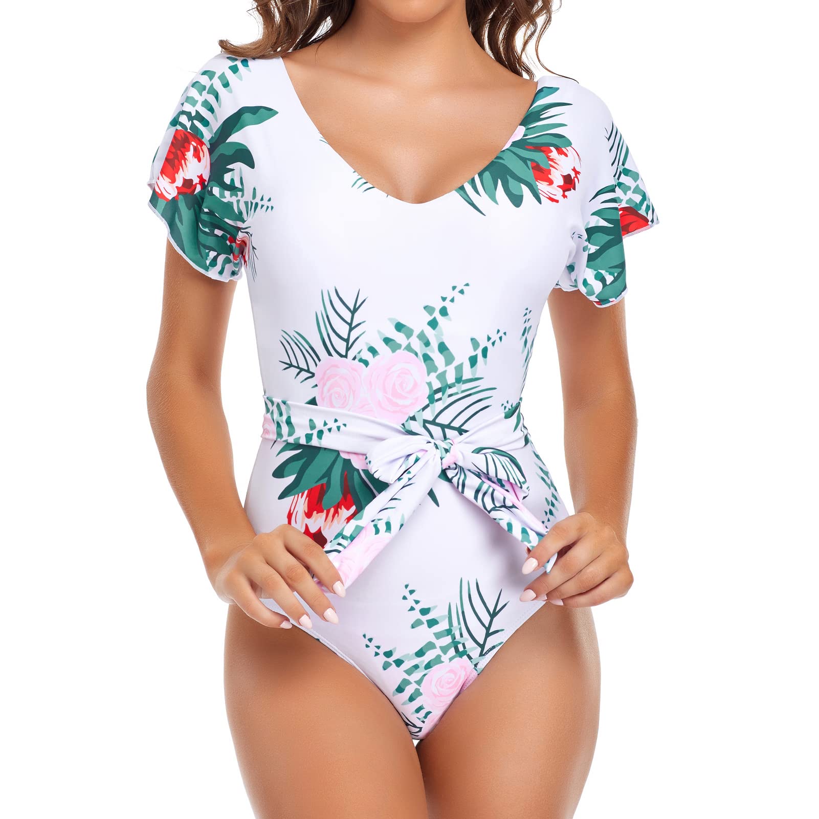 **Edelqual One Piece Swimsuit for Women - Slimming Tummy Control Bathing Suit | High Waisted Swimwear for Beach, Pool & Vacation**