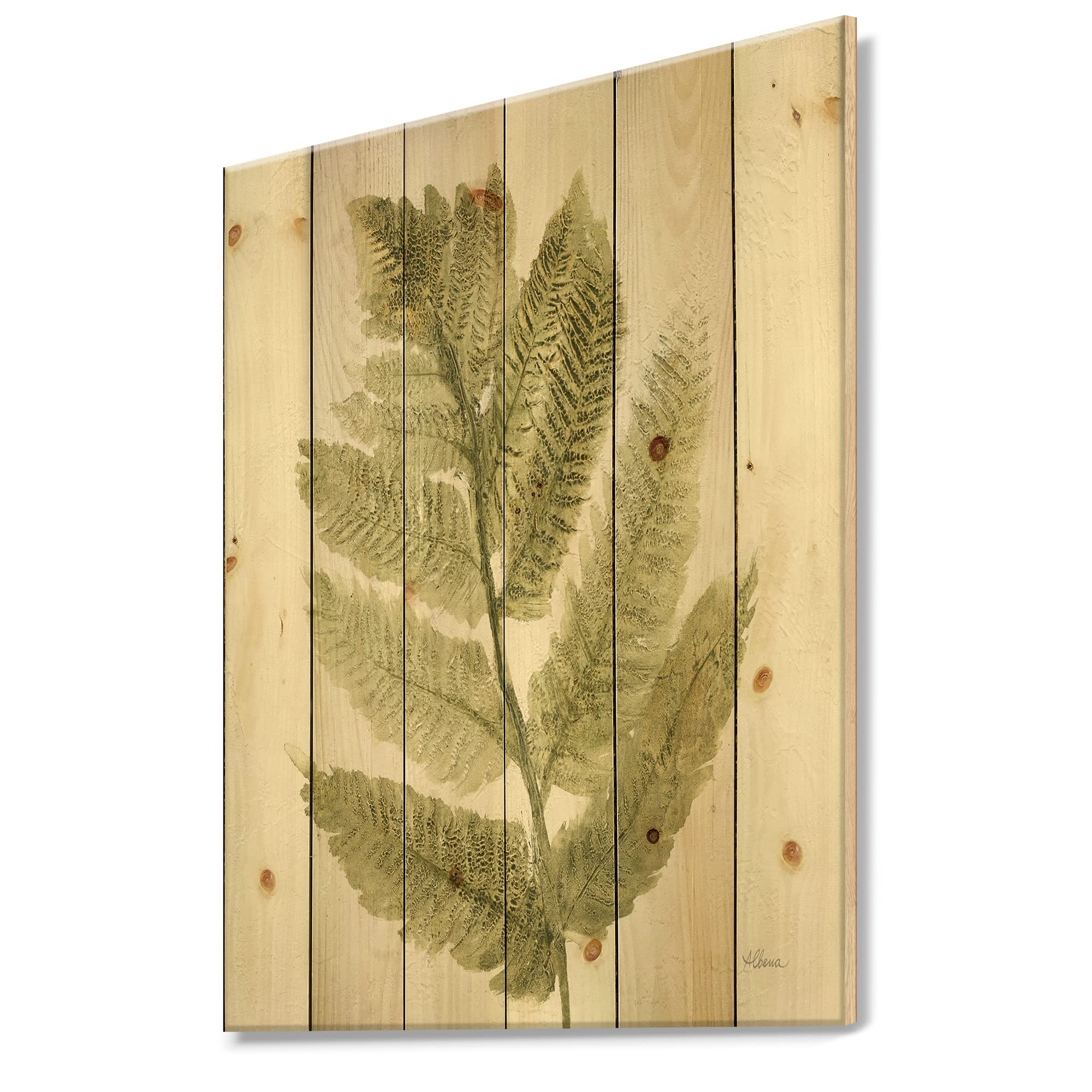 DesignQ Simple Forest Farmhouse Wood Wall Decor - Green Floral Wood Wall Art, Large Pine Wood Wall Panels for Living Room, Bedroom & Home Decor | Rustic Nature Inspired Wall Hangings