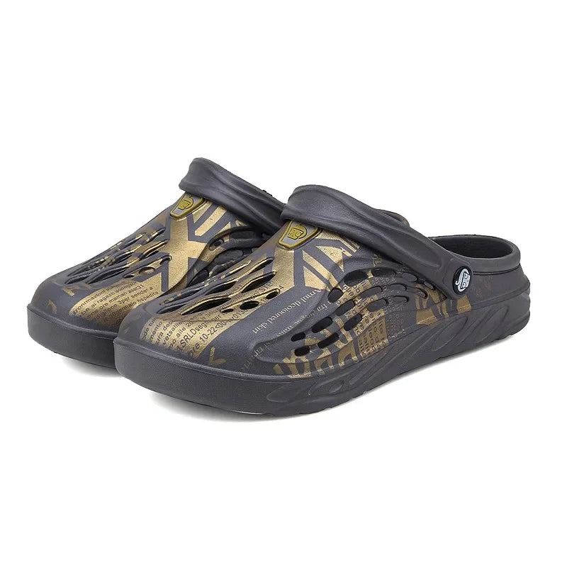 2024 Summer Men's Plus Size Slippers - Comfortable Soft Sandals for Casual Wear | Breathable House Shoes for Indoor/Outdoor Use, Beach, Poolside & Lounging