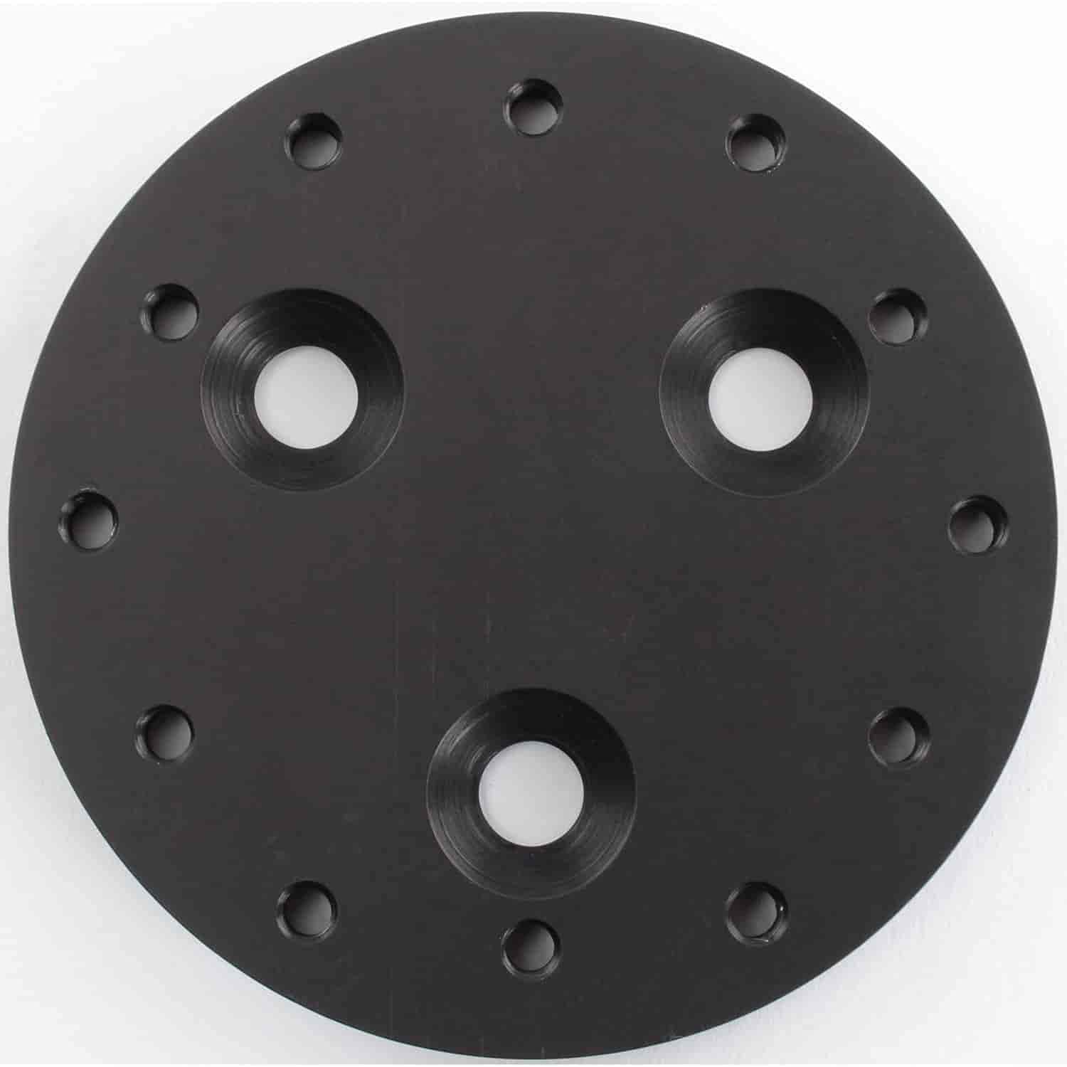 JEGS 60728 Universal 3 Bolt to 6 Bolt Steering Wheel Adapter Hub - Compatible with Most Aftermarket Wheels | Perfect for Car Racing, Drifting & Custom Builds