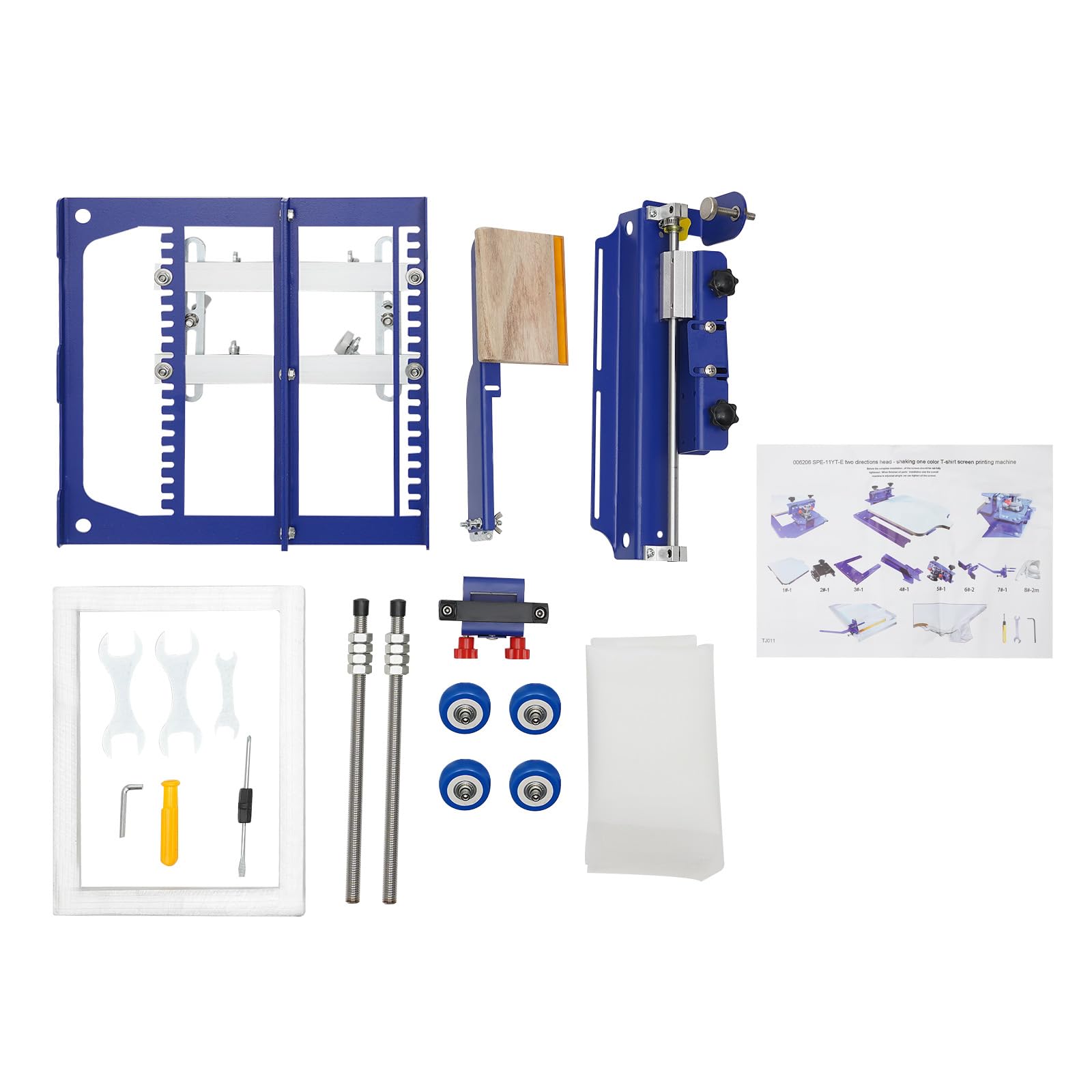 Manual Curved Screen Printing Machine for Cylindrical & Conical Products - DIY Screen Printer Kit for Bottles, Cups, Mugs & Tubes - Perfect for Home Business & Custom Merchandise Printing