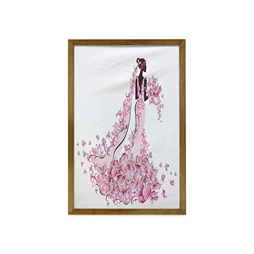 Pale Pink Maroon White