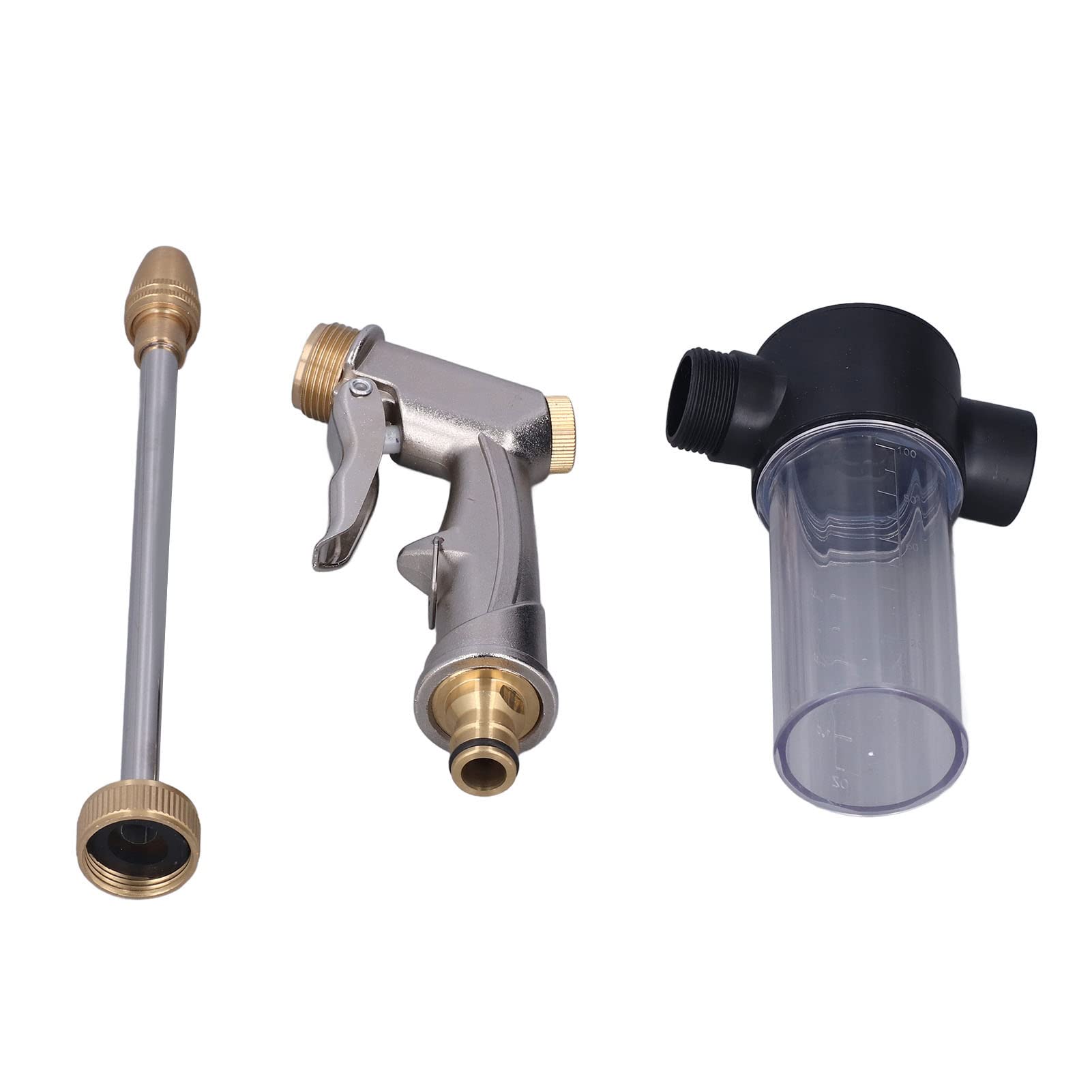 High Pressure Garden Hose Spray Nozzle - Portable Foam Washer for Car & Yard Cleaning