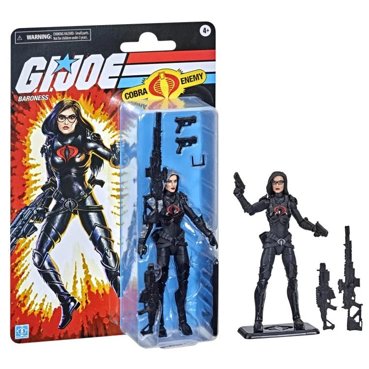 G.I. Joe Classified Series Retro Collection Baroness Action Figure - 6-Inch Collectible Toy for Fans | Perfect for Display, Gifts & Nostalgic Play