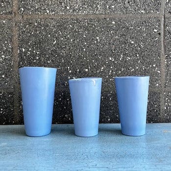 Handmade Ceramic Vase - Blue Decorative Flower Vase for Home Decor, Wedding Centerpiece & Gift Idea | 8 Inch Tall Artisan Pottery with Glossy Finish