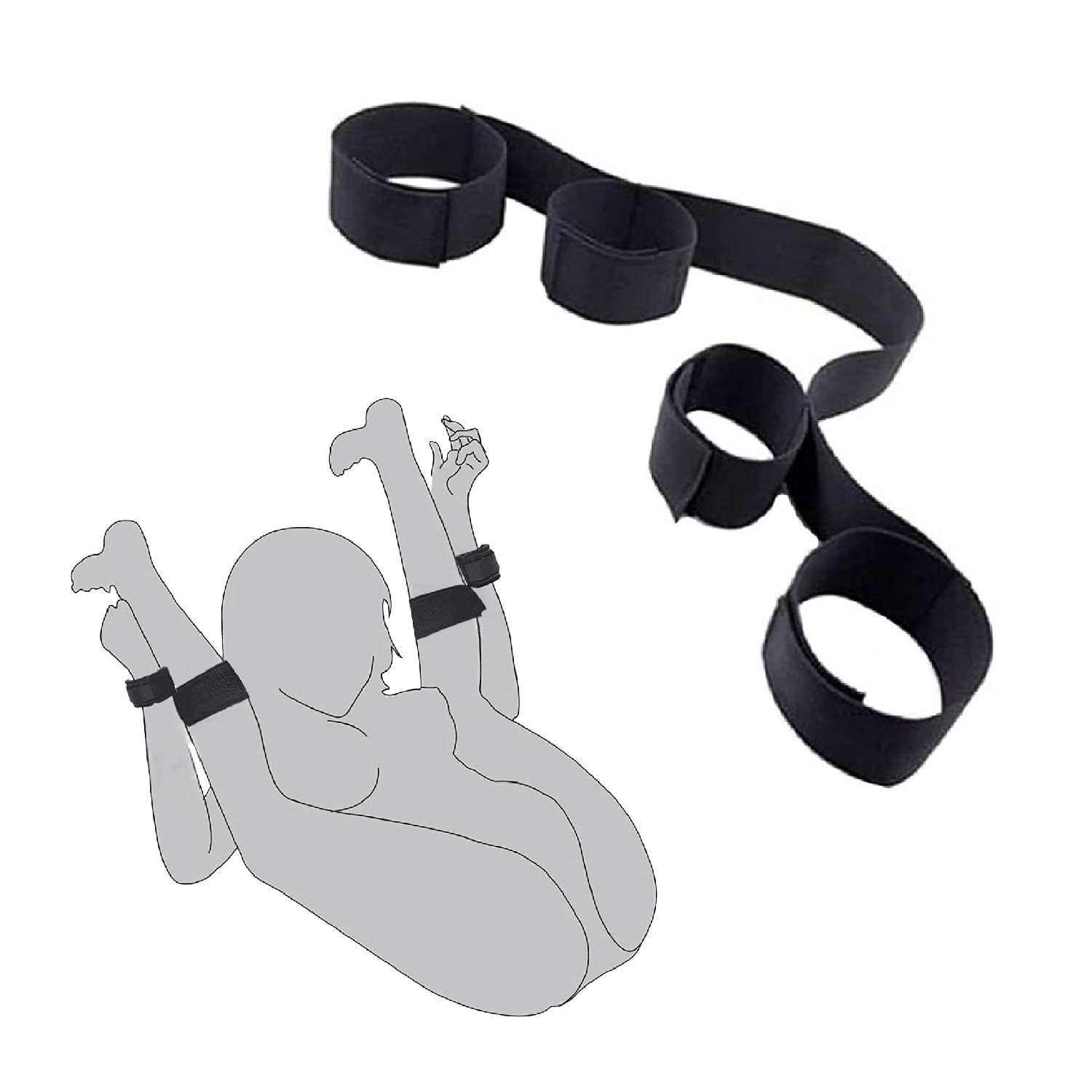 LY2R Premium Bondage Restraints - Adjustable BDSM Handcuffs & Sex Toys for Couples - Perfect for Spicing Up Your Bedroom, Role Play, and Sensual Exploration