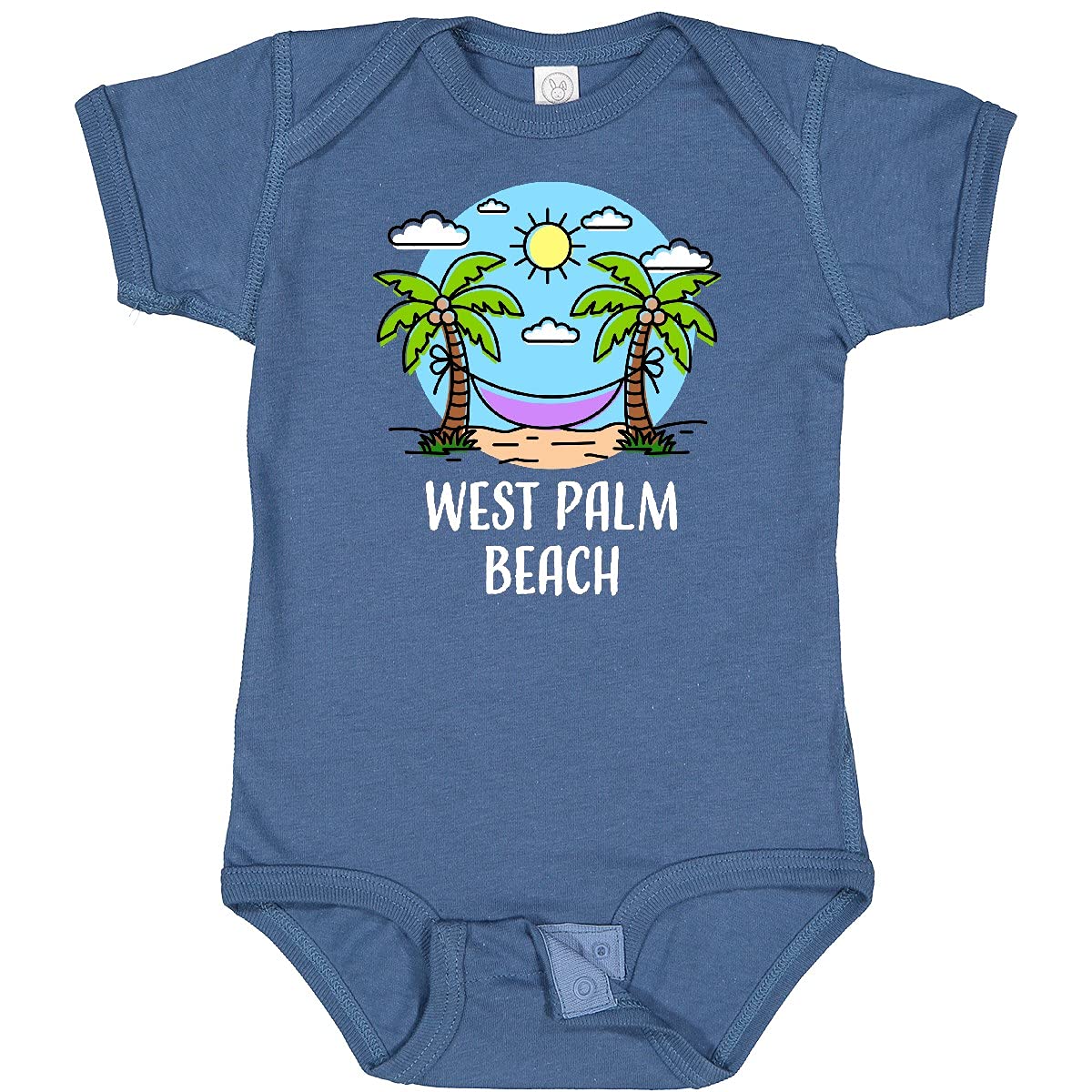 Inktastic Summer Vacation in West Palm Beach Baby Bodysuit - Soft Cotton Infant Onesie for Beach Trips & Family Vacations - Perfect Gift for Newborns & Toddlers