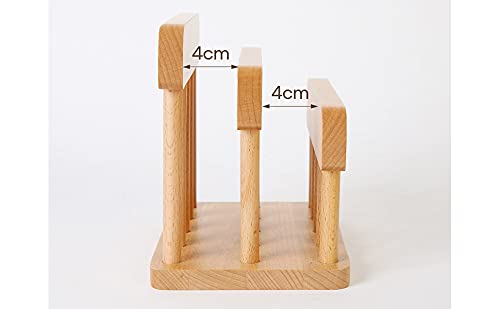 Premium Wooden Dual Cutting Board Rack - Kitchen Organizer Stand for Chopping Boards | Pantry & Cabinet Storage Solution | Perfect for Beach Houses, Small Kitchens & Organized Spaces
