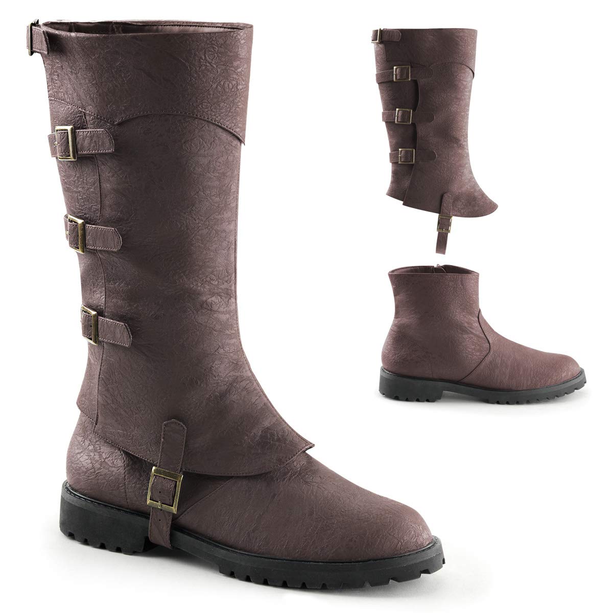 Gotham Engineer Boots for Men - Durable Leather Work Boots with Steel Toe & Slip-Resistant Sole - Perfect for Construction, Motorcycle Riding & Outdoor Work