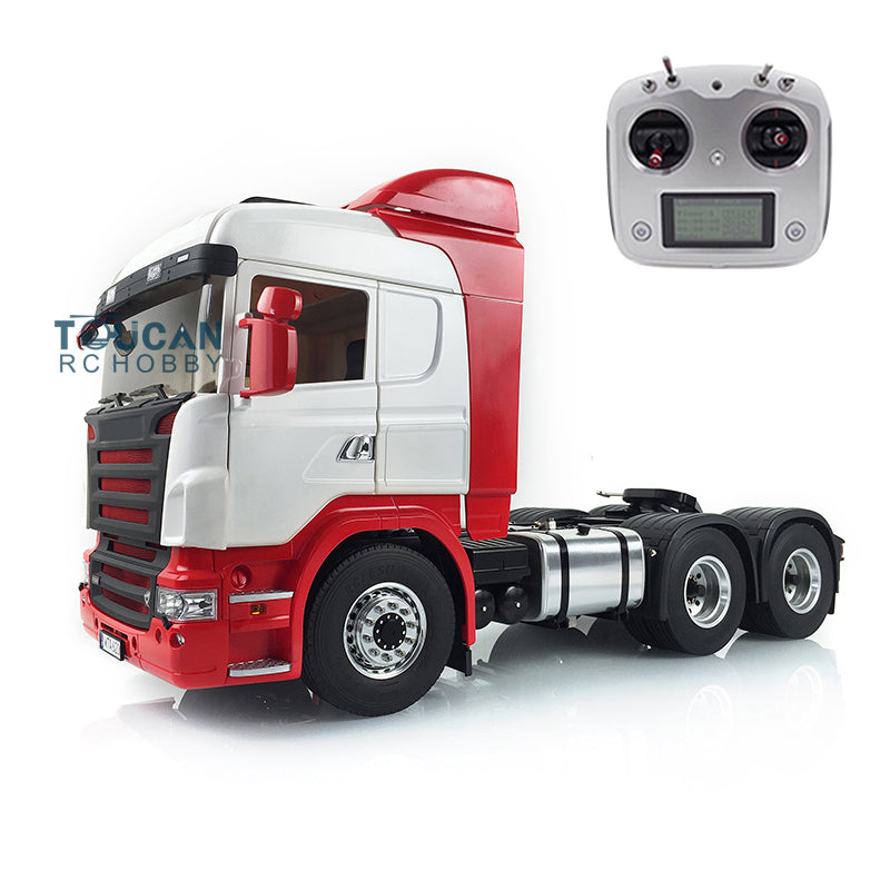 1/14 Scale LESU 6x6 Metal Chassis RC Tractor Truck - Painted Cabin, DIY Hobby Model with Motor, Servo, ESC & Radio Controller for Off-Road Adventure & Collection