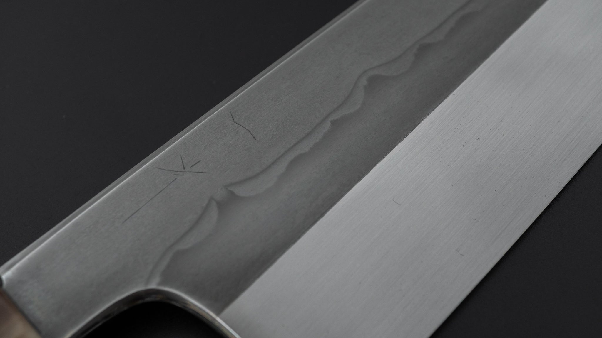 Hitohira Togashi White #1 Sanbonsugi Mizu Honyaki Gyuto 240mm Japanese Chef Knife with Ziricote Handle & Saya (#123) - Premium Kitchen Knife for Sushi, Meat Cutting & Professional Cooking