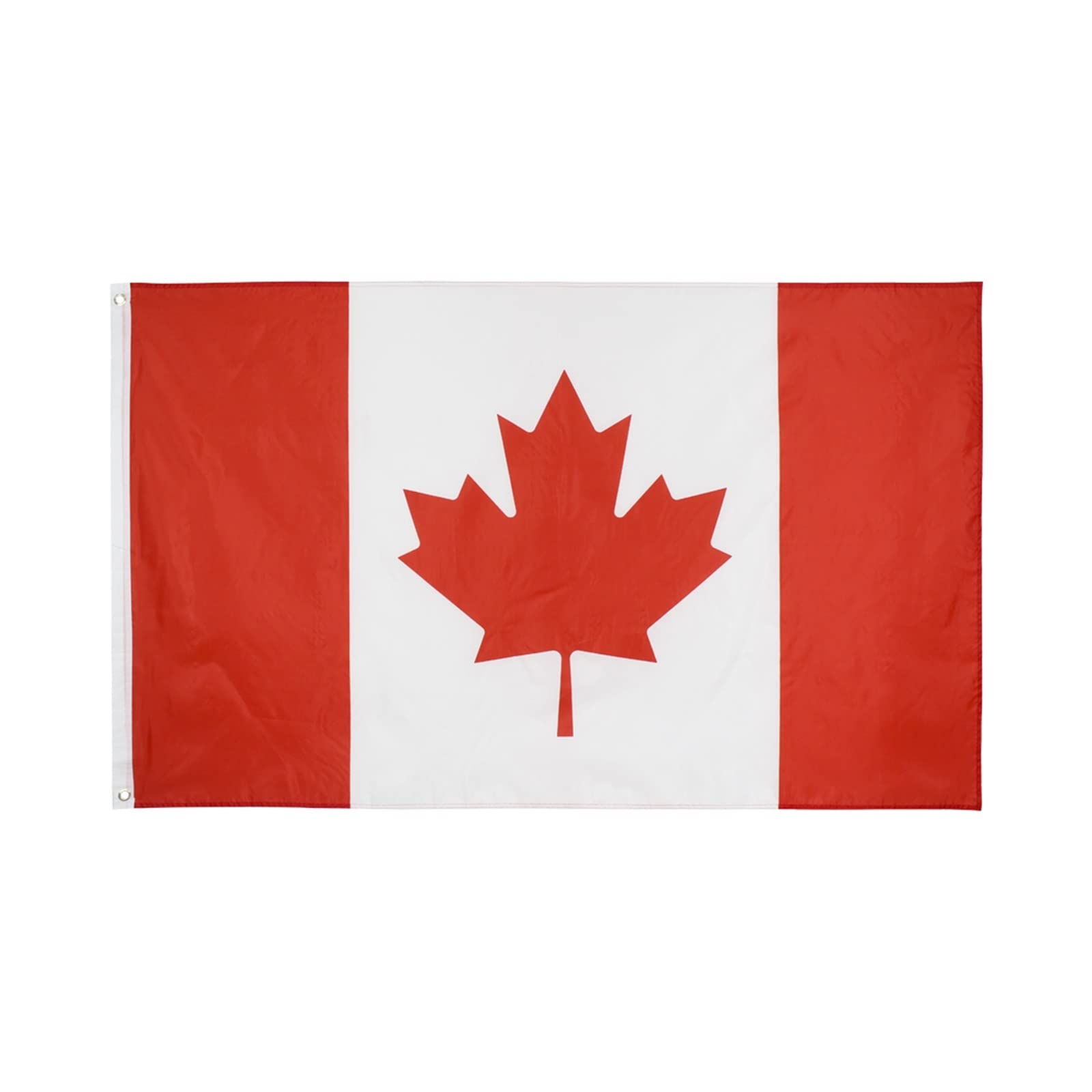 Canadian Flag 5x3 FT (90x150 cm) - Durable Outdoor & Indoor Canada National Flag for Parades, Sporting Events, and Home Decoration