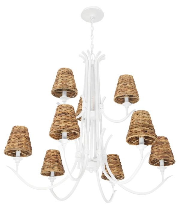 Craftmade Kokomo 9-Light Chandelier - Elegant Crystal Ceiling Light Fixture for Dining Room, Living Room & Bedroom Decor