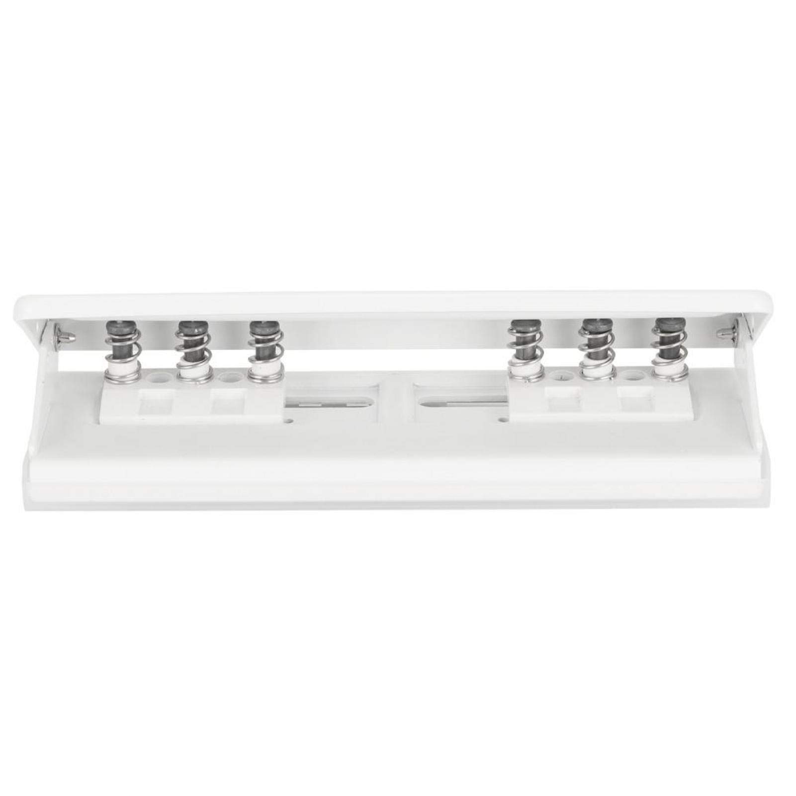 Adjustable 6-Hole Punch for A4 A5 A6 - Metal Ring Binder Planner for Home School Office (White) - Perfect for Organizing Documents