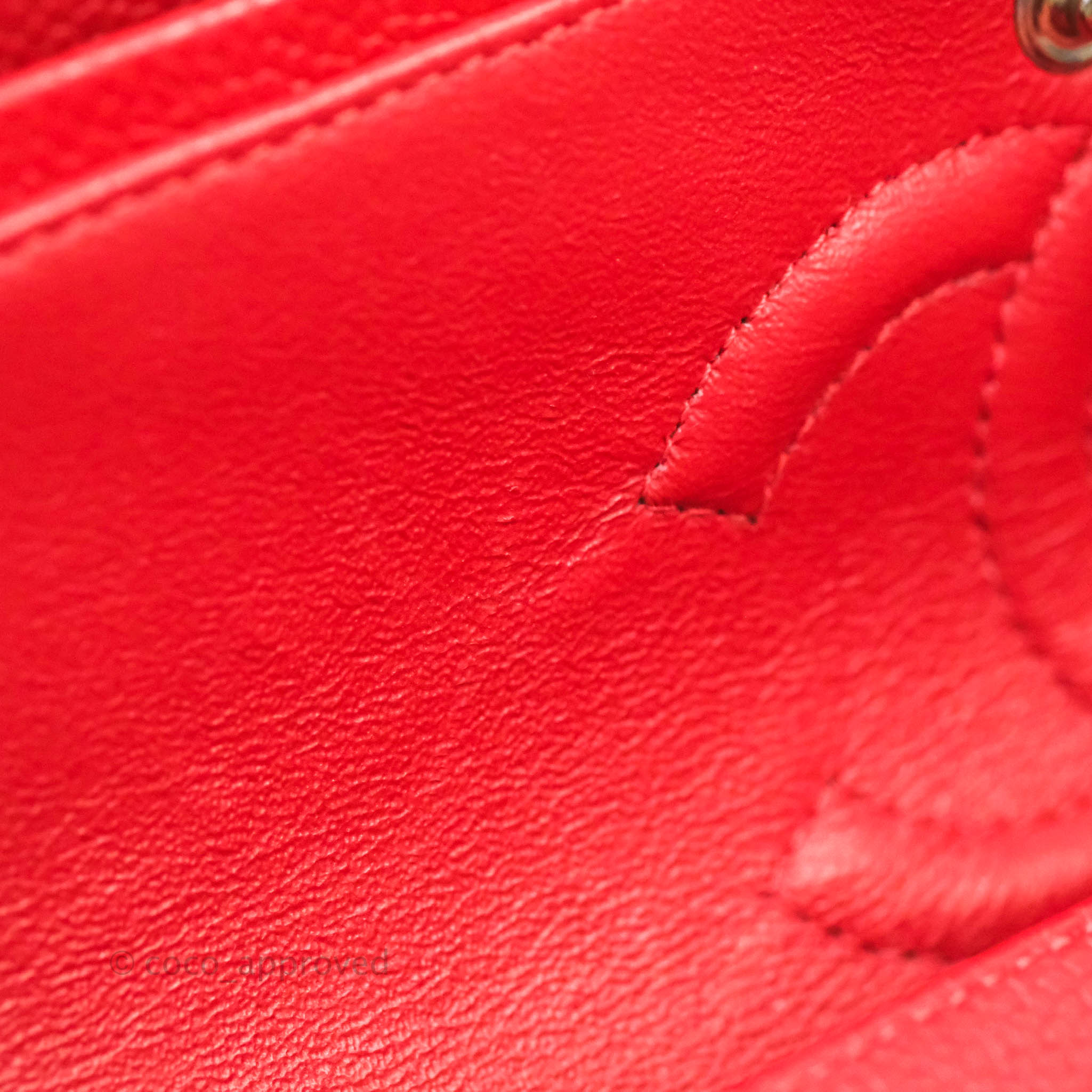Chanel Classic Medium Double Flap Bag in Red Caviar Leather with Silver Hardware - Luxury Designer Handbag for Women, Perfect for Parties, Work & Everyday Use