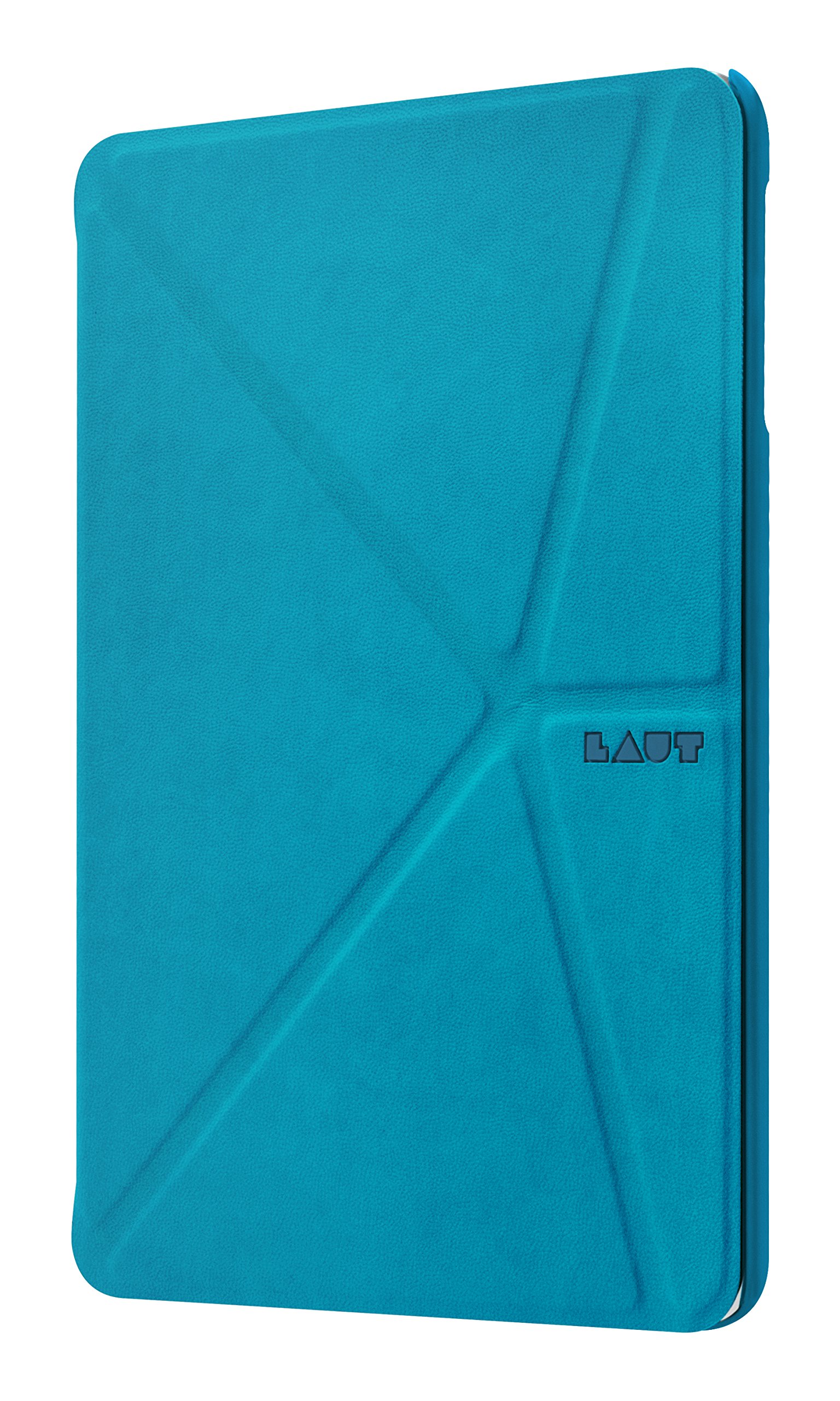 LAUT Official TRIFOLIO Case for iPad Mini 3/2/1 - Slim Protective Cover with Auto Sleep/Wake (Blue) - Perfect for Work, School & Travel