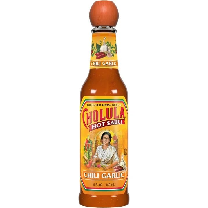 Spicy Chili Garlic Hot Sauce - 5 oz Bottle (Pack of 3) - Premium Flavor for Tacos, Wings, Pizza & Asian Dishes - Vegan & Gluten-Free Condiment