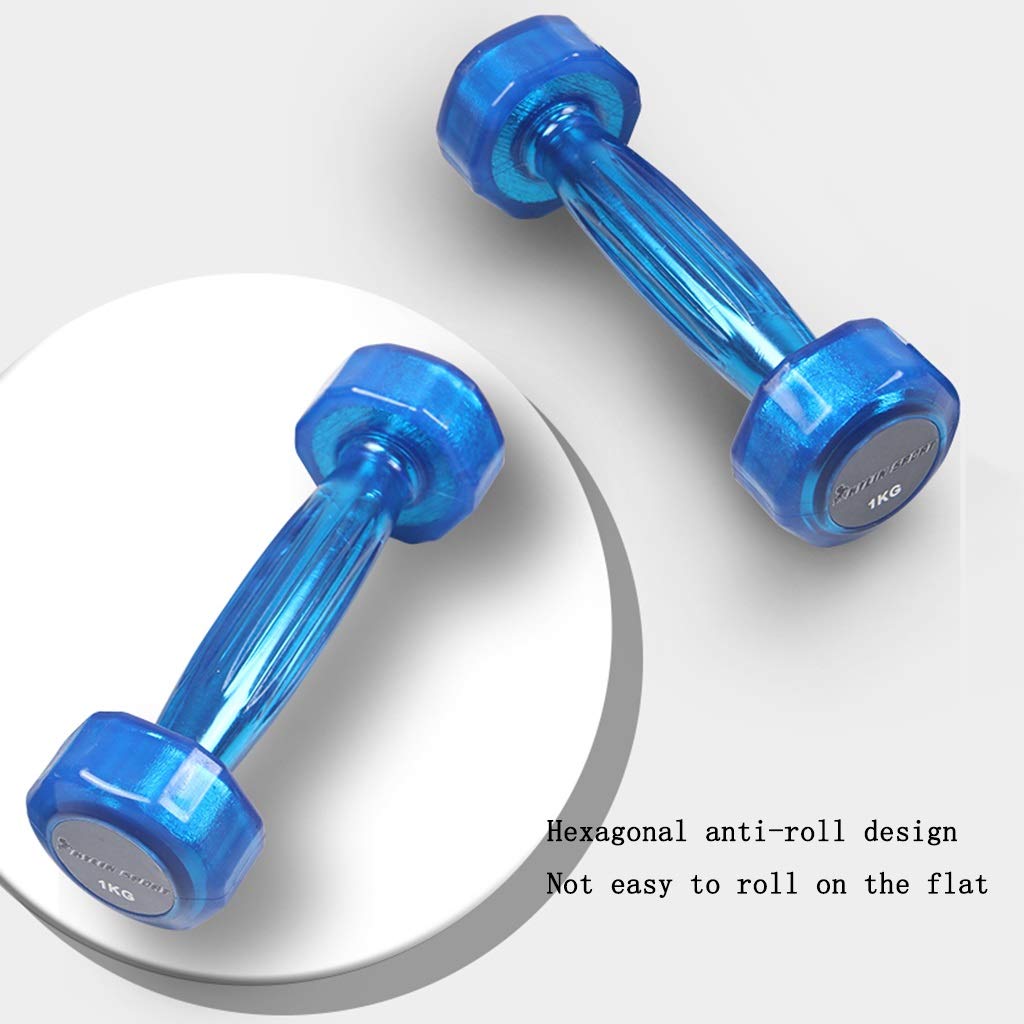 1kg Safety Dumbbells for Kids - Solid Steel Small Hand Weights for Pilates, Fitness & Home Workouts - Perfect for Children's Exercise & Beginner Training