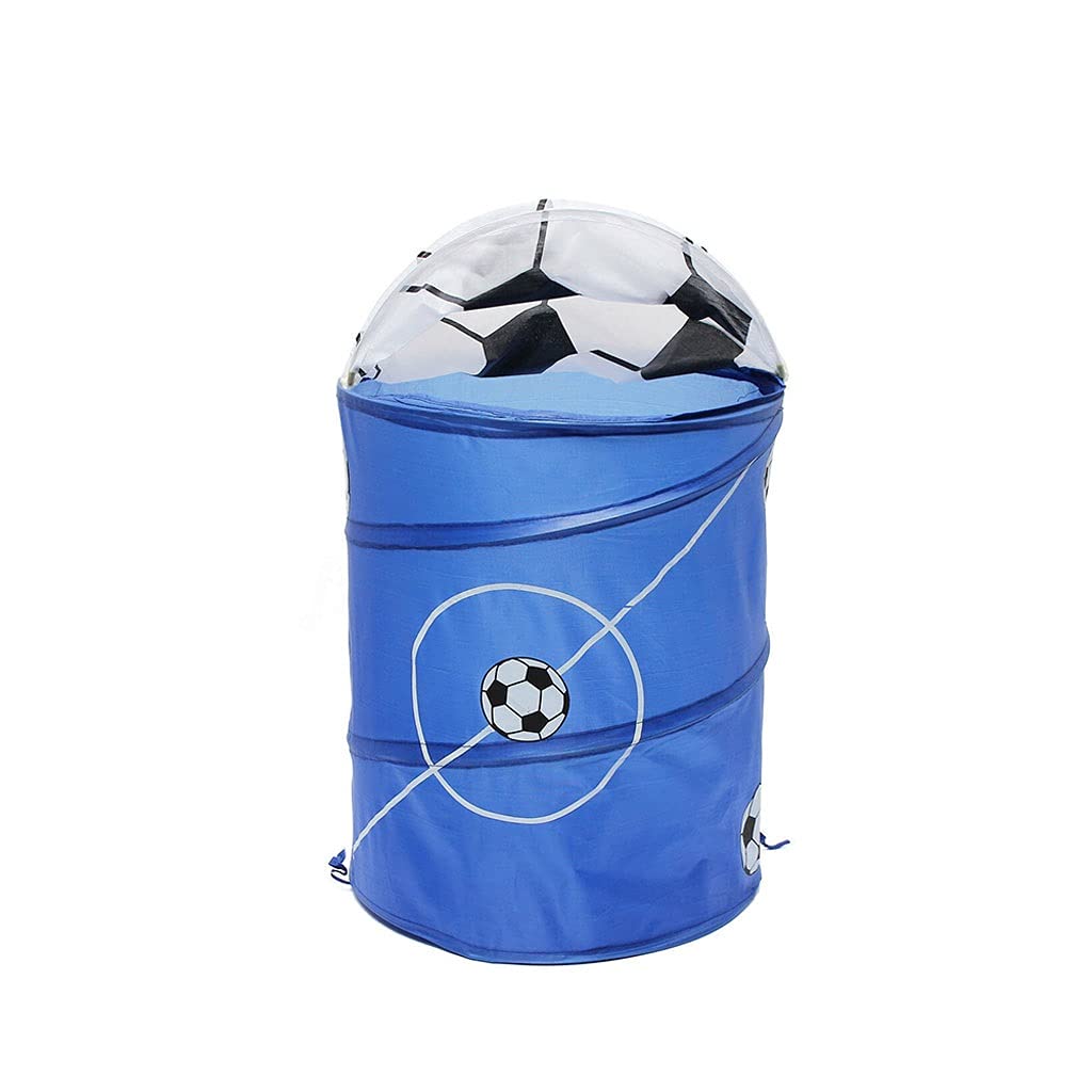 Foldable Pop-Up Laundry Hamper Bag for Football Fans - Portable Clothes Storage & Washing Bag - Perfect for Dorm, Gym, Travel & Home Organization