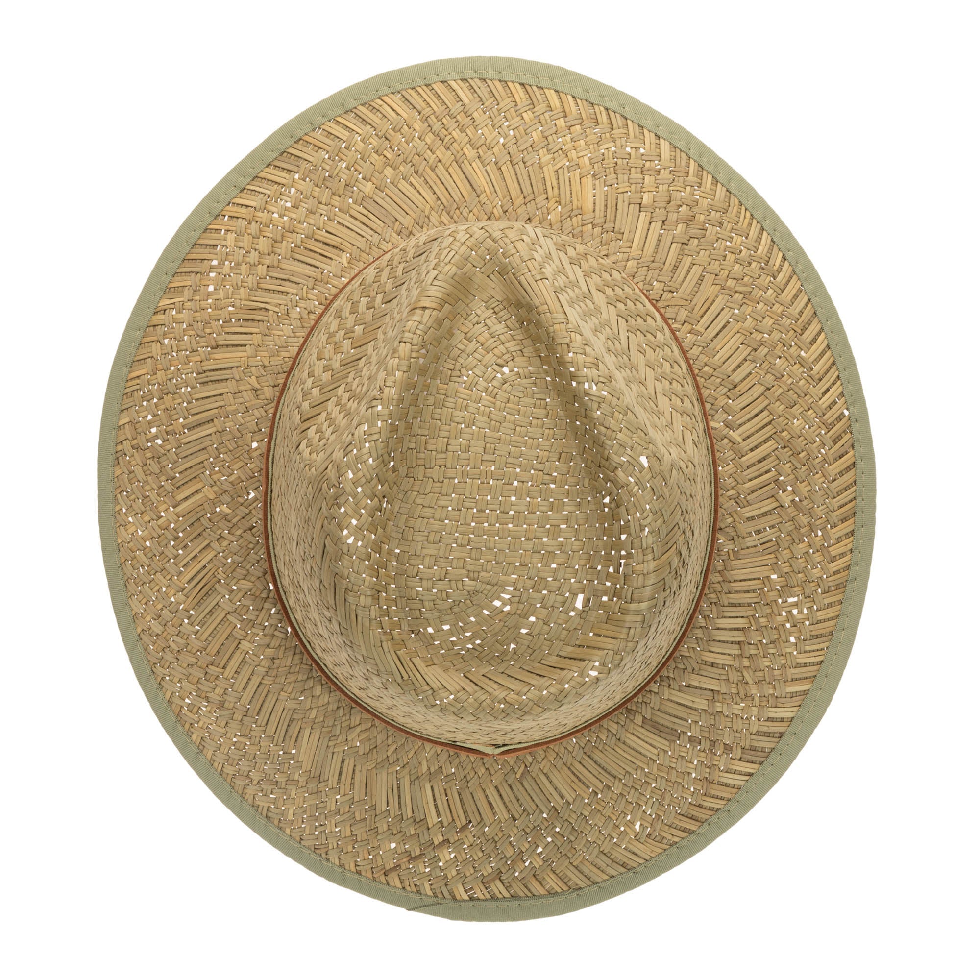 Stylish Men's Seagrass Stingy Brim Fedora Hat - Summer Beach & Outdoor Fashion Accessory for Casual Wear