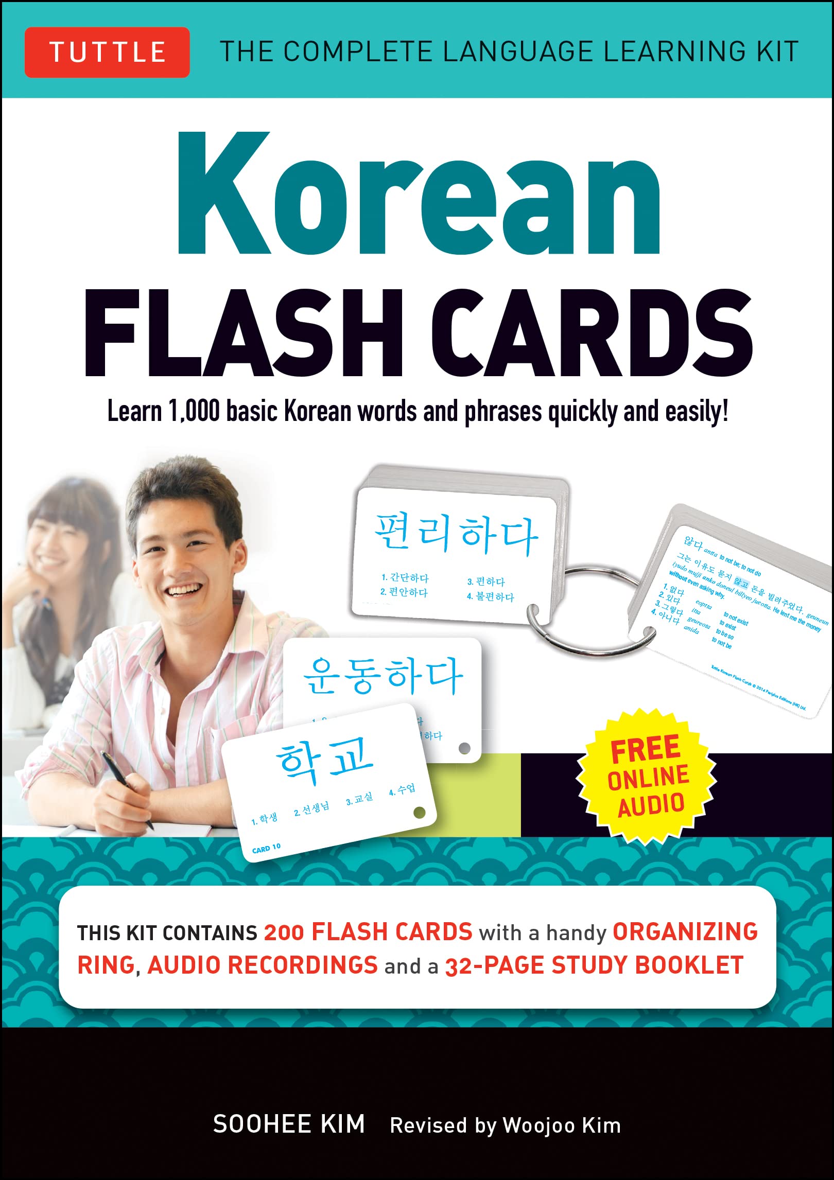 Korean Language Learning Flash Cards Kit - 1,000 Essential Korean Words & Phrases with Hangul & Romanization | Includes Free Audio Download | Perfect for Beginners, Travel & Self-Study