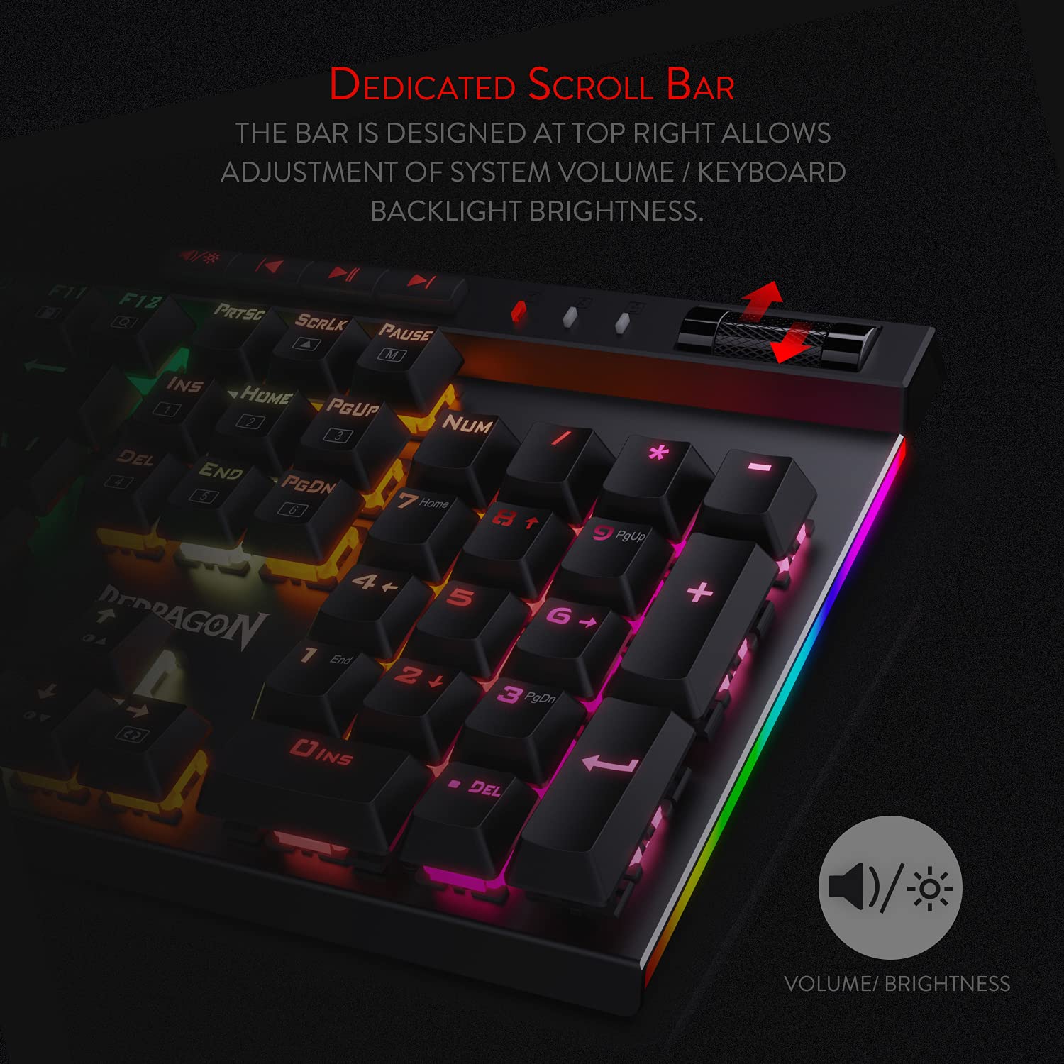 Redragon K580 VATA RGB Backlit Mechanical Gaming Keyboard & M656 Gainer Wireless Gaming Mouse Combo - Perfect for PC, Mac, PS4, Xbox Gaming & Office Work