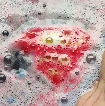 Superhero Shaped Bath Bomb for Kids - Fun & Safe Bath Time, Birthday Party Favors, Christmas Gifts & Return Gifts - Perfect for Superhero Themed Parties & Relaxing Baths