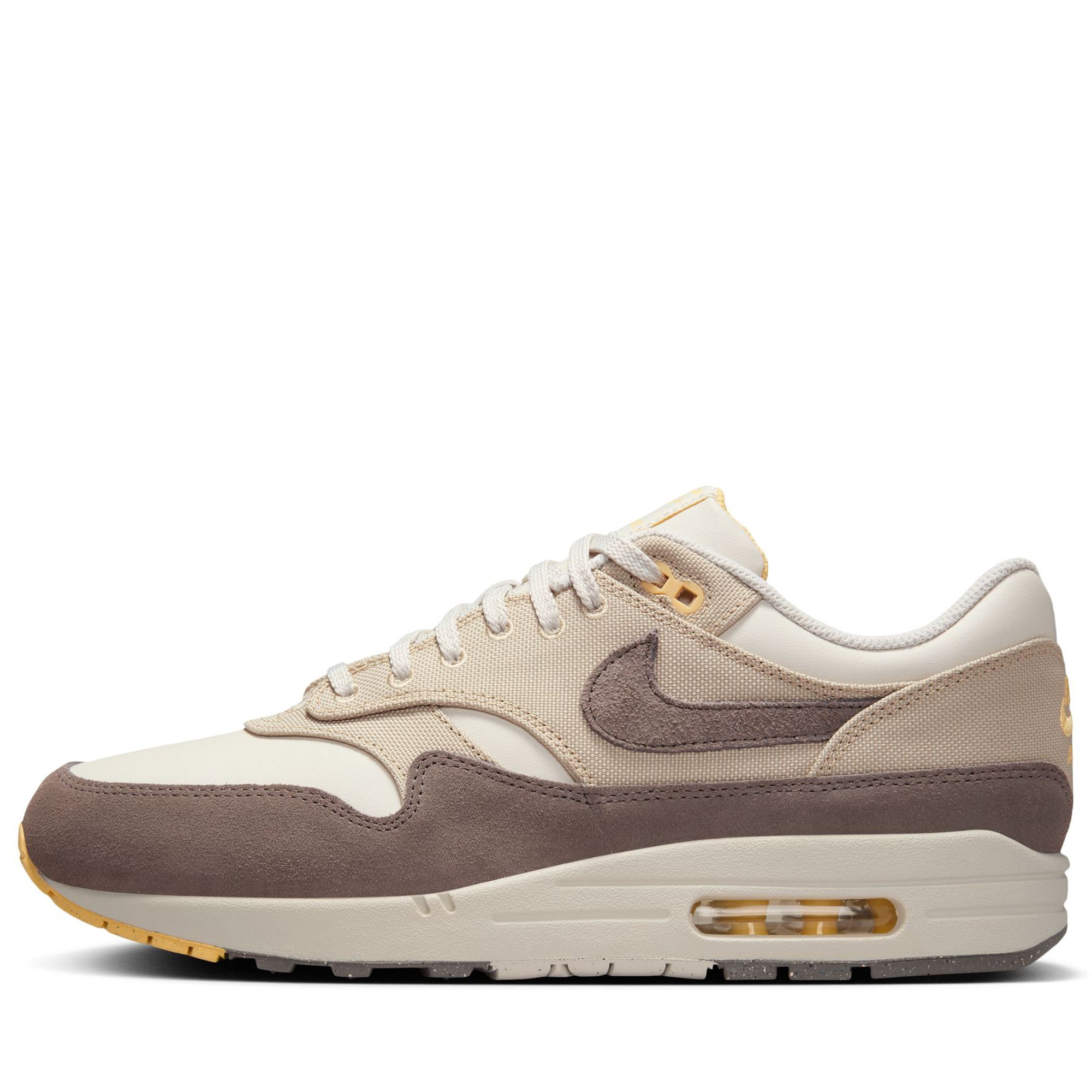 Nike Air Max 1 Premium Running Shoes - Light Bone/Cave Stone - Men's Athletic Sneakers for Casual Wear, Gym & Street Style