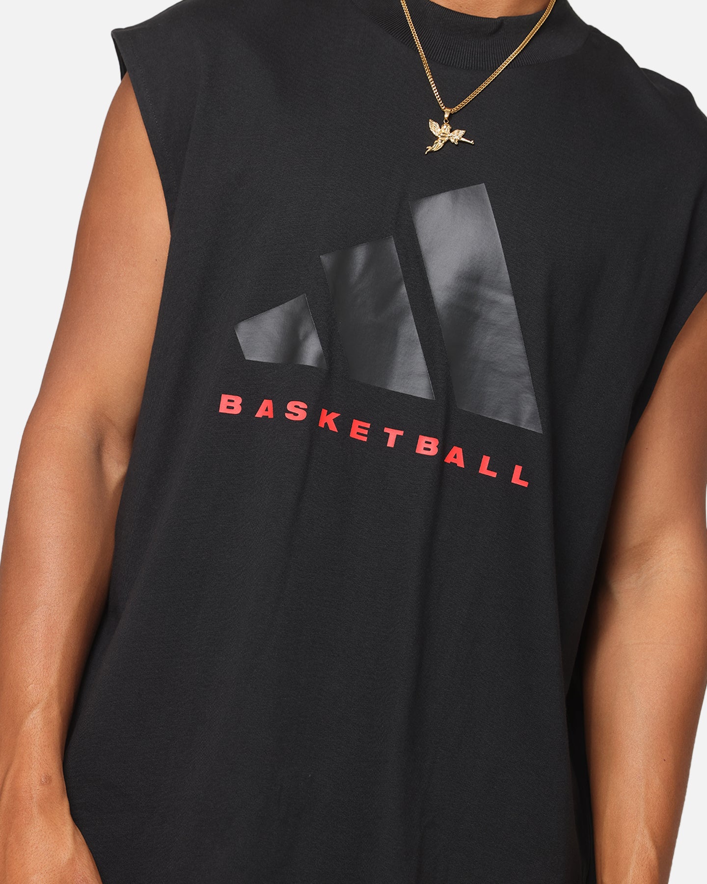 Adidas Men's Sleeveless Basketball Jersey - Black Performance Shirt for Training & Streetwear