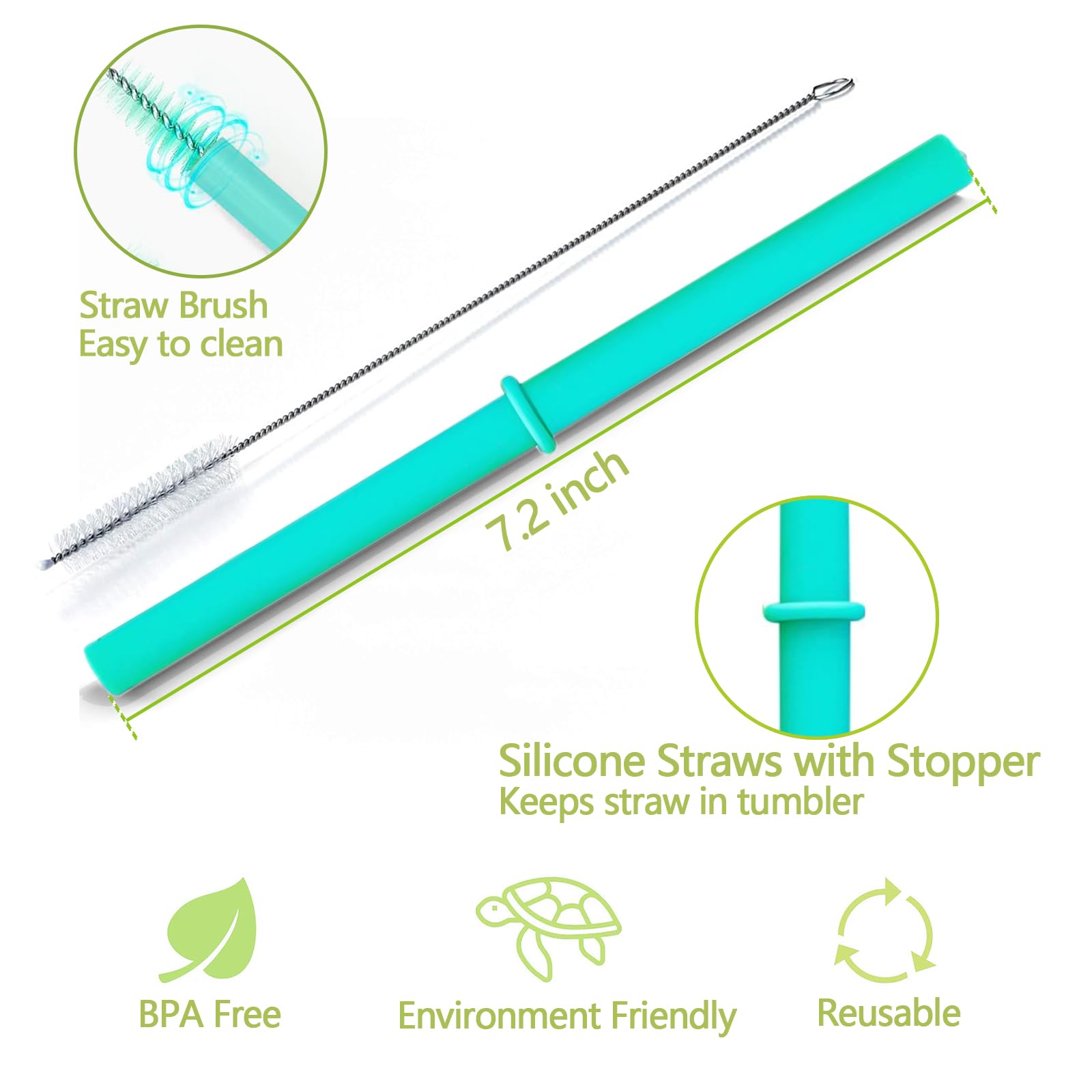 Homestockplus 10 Oz Reusable Wheat Straw Cups with Lids & Silicone Straws - BPA Free, Chip Resistant, Dishwasher & Microwave Safe - Perfect for Toddler Milk, Drinks, Smoothies, Juice, Coffee - Ideal for Home, Office, Travel & Outdoor Activities