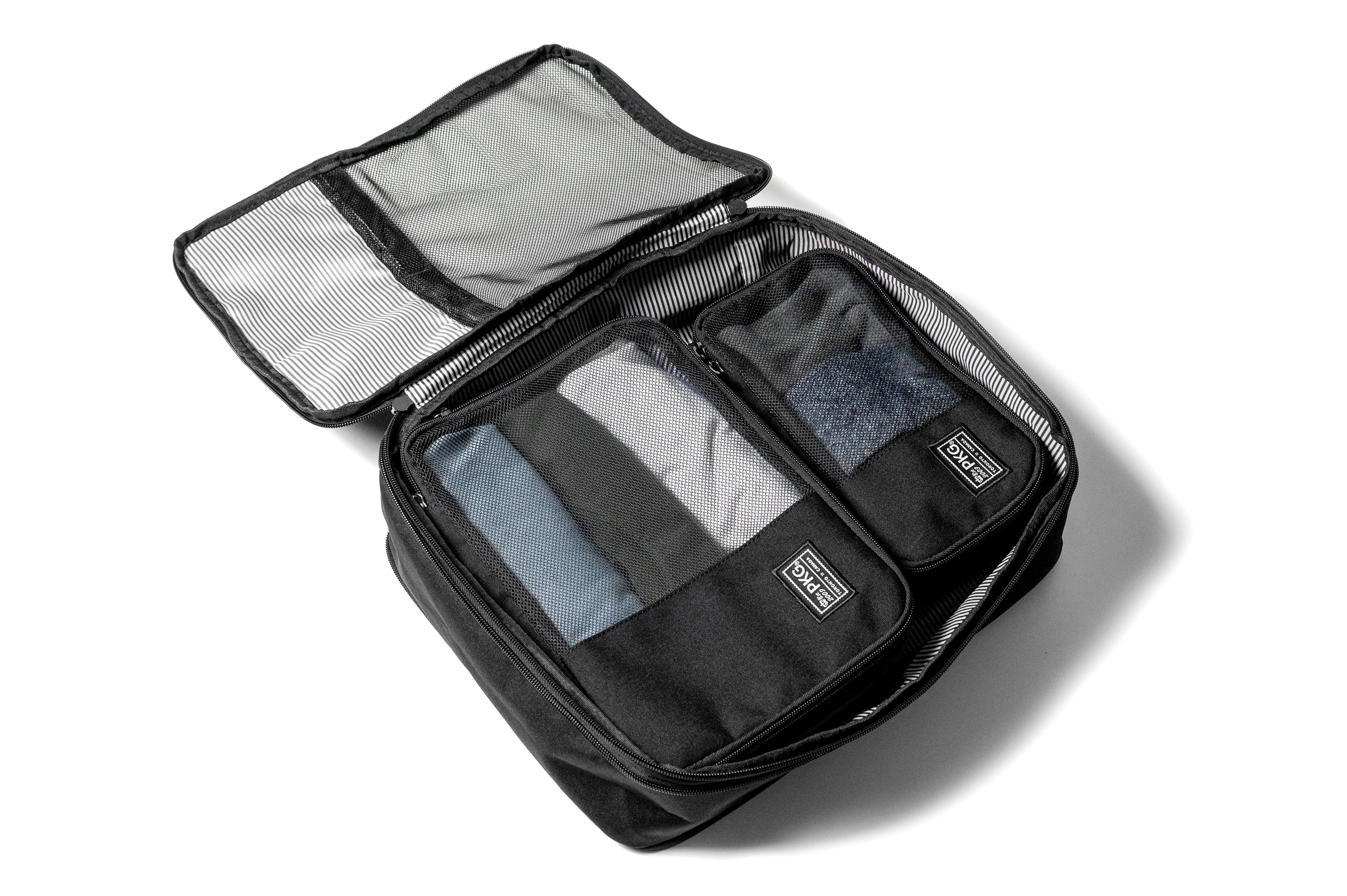 PKG UNION Compression Packing Cubes 3-Piece Set - Space Saving Travel Organizers for Suitcases & Backpacks | Perfect for Business Trips, Vacations & Weekend Getaways