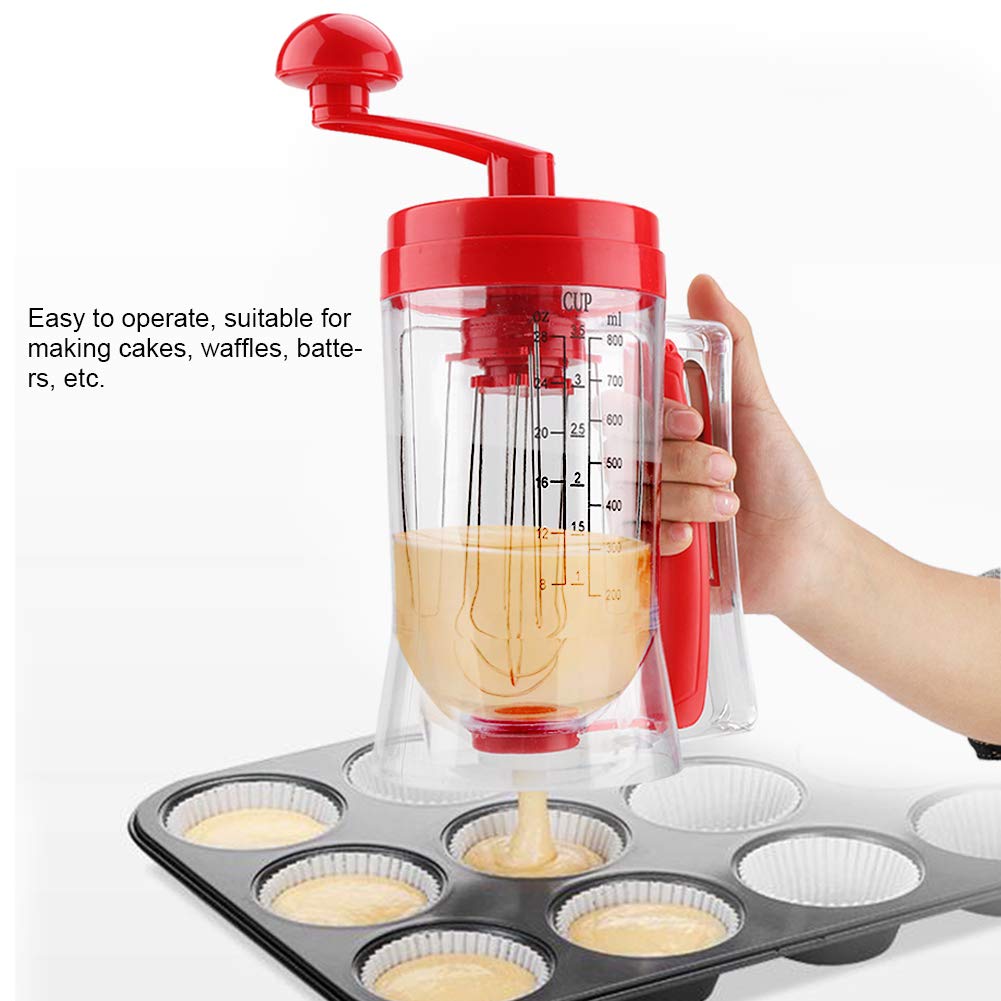 Manual Batter Mixer for Pancakes & Waffles - Baking Tool for DIY Cakes