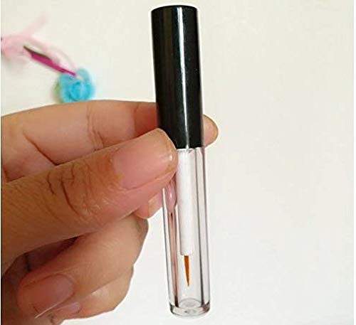 6Pcs 4ML Empty Clear Plastic Eyeliner Tubes with Black Lids & Rubber Plugs - Refillable Mascara Bottles, Eyelash Growth Oil Containers, Eye Gloss Liquid Vials - Perfect for DIY Makeup, Salon Use & Travel Beauty Essentials