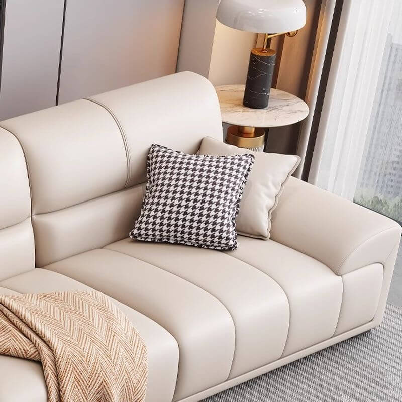 L-Shaped Sectional Sofa with Chaise Lounge - Reversible Right/Left Facing, Solid Pine Wood Frame & Hidden Support - Perfect for Living Room, Home Theater or Office Lounge