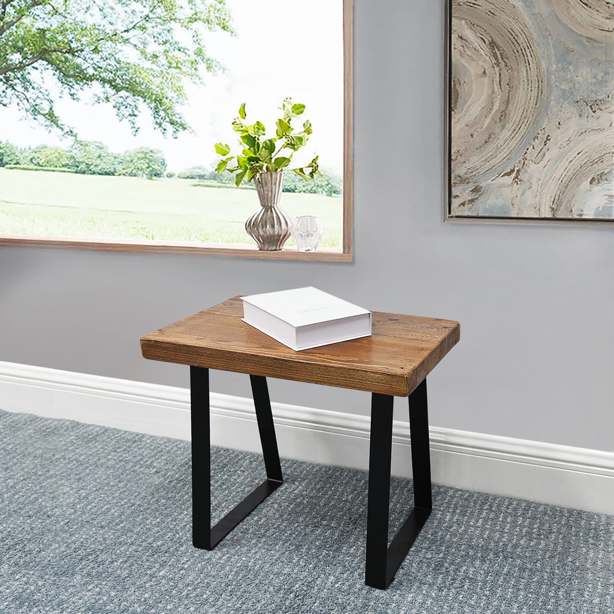 Reclaimed Pine Wood Bench - 19