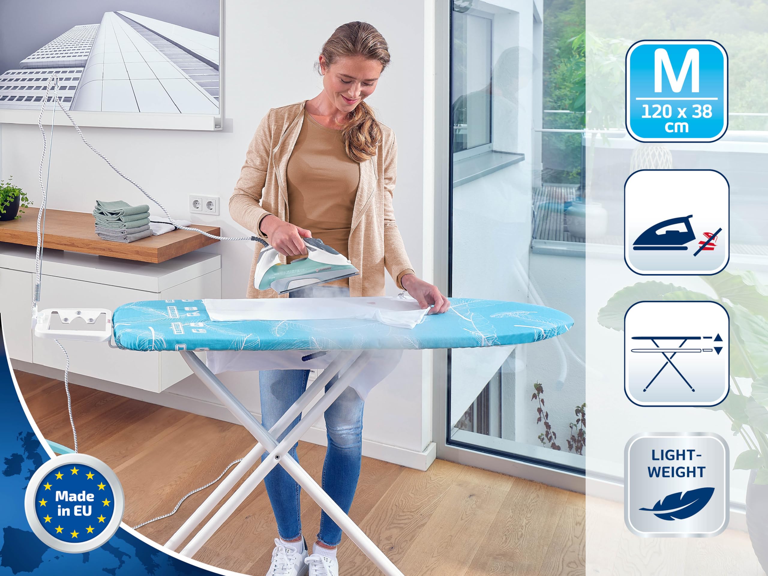 **Leifheit Air Board Compact Ironing Board for Steam Irons - 47