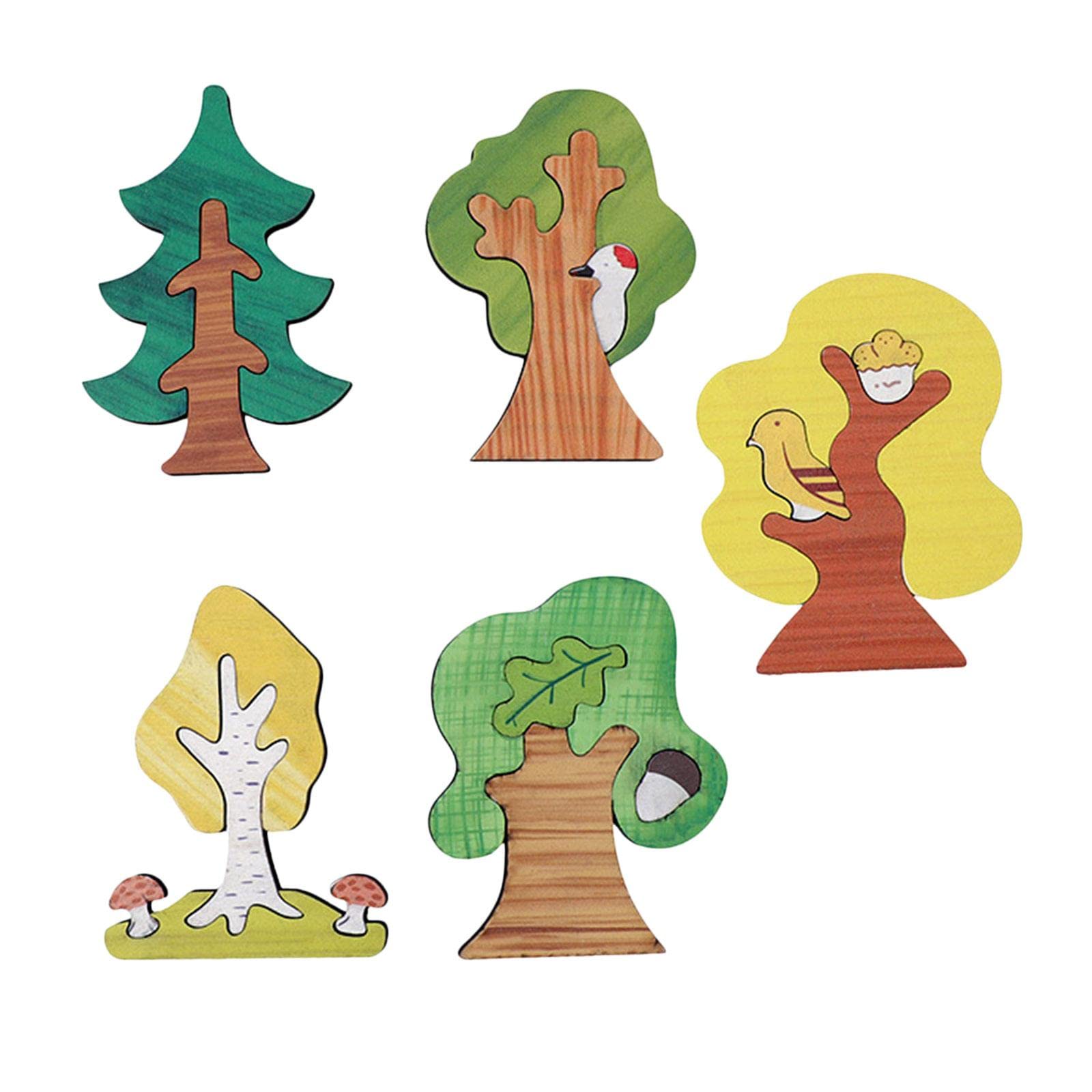CALANDIS™ Wooden Puzzle Blocks for Kids - Educational Shape Sorting & Pattern Building Toy Set | STEM Learning, Creative Play, Preschool Activities | Perfect for Classroom, Homeschool, and Birthday Gifts